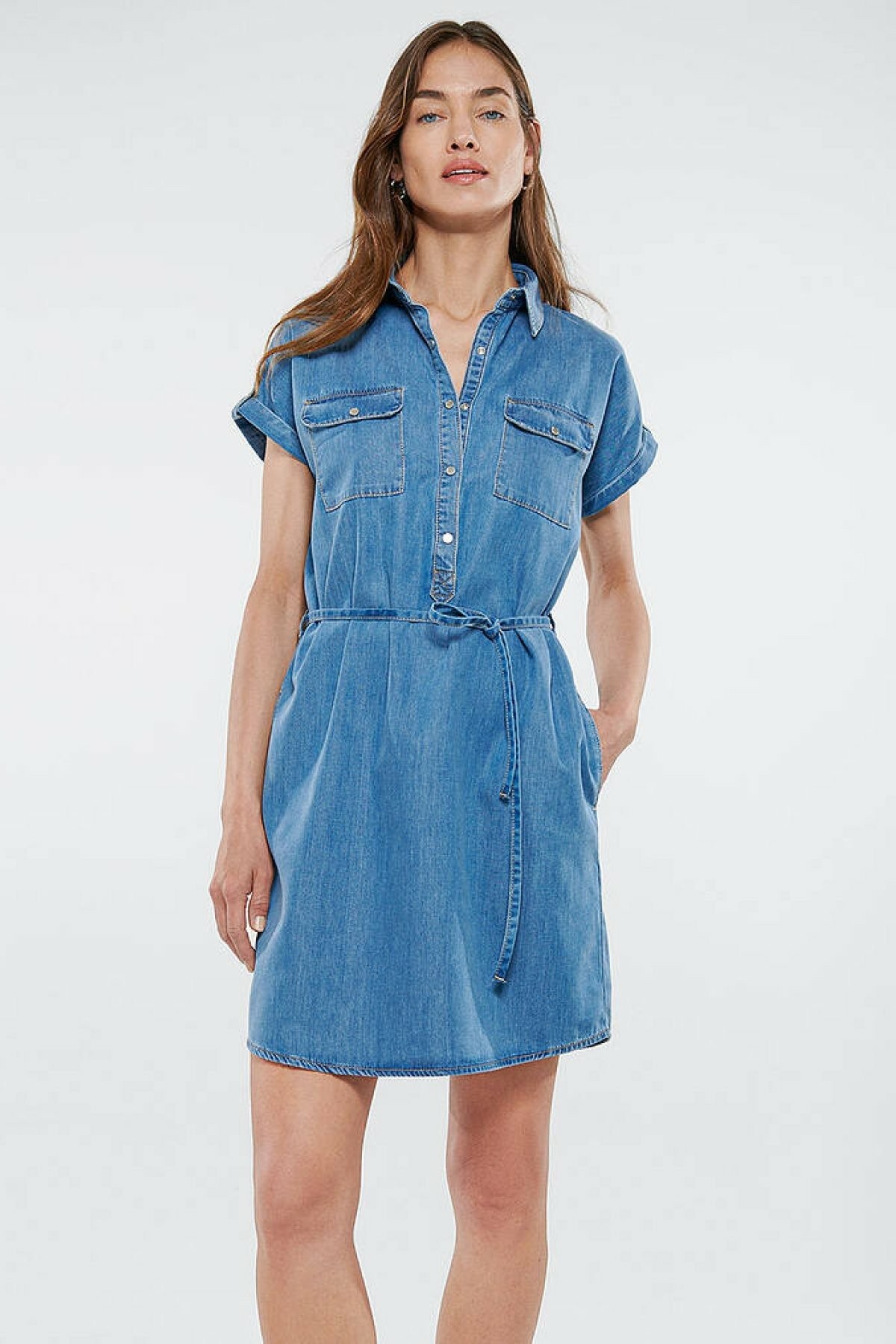 Mavi Barbara Lt Denim Kadın Elbise 130548-26176 - MAVİ