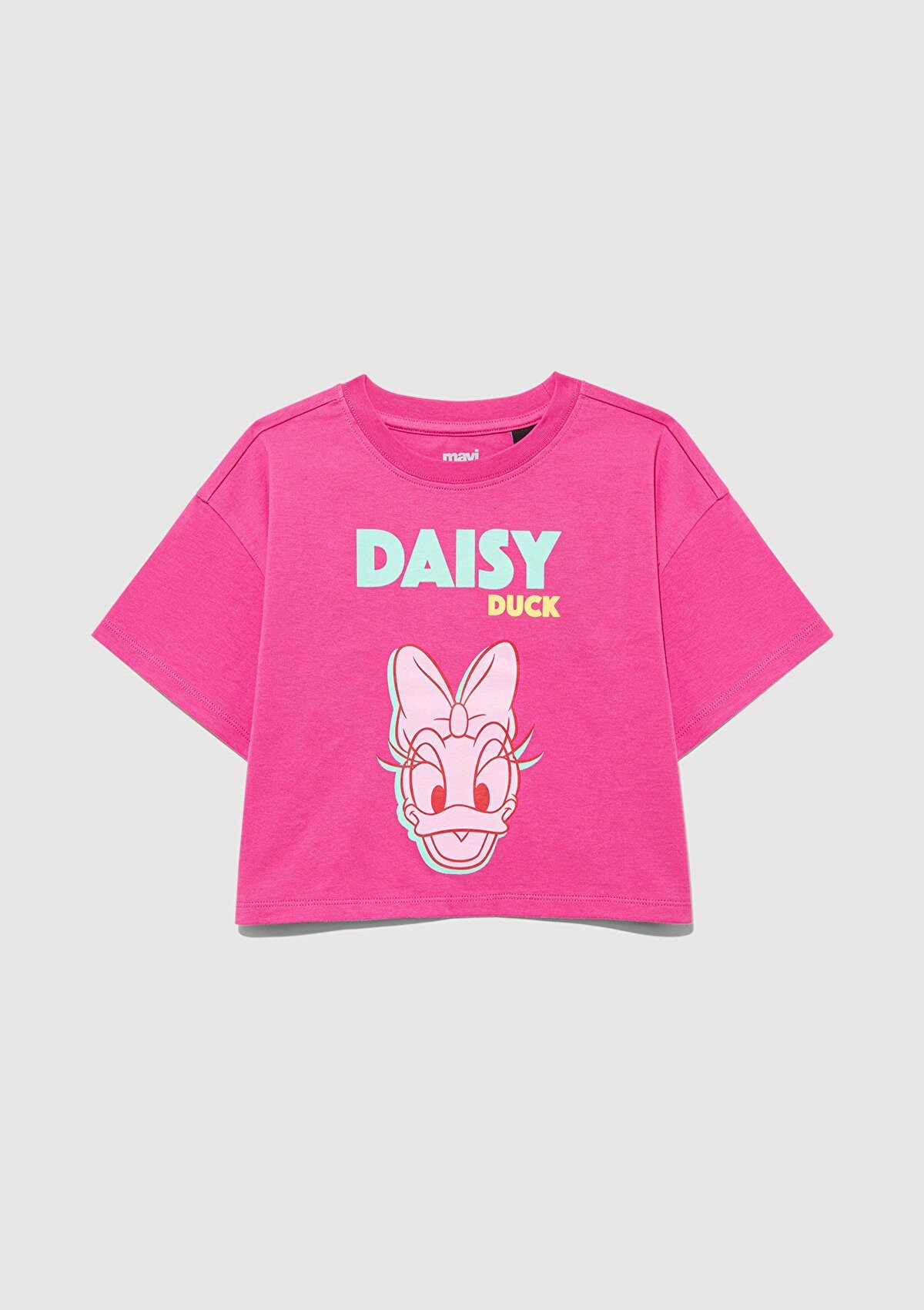 Mavi Daisy Duck Baskılı Pembe Çocuk Tişört 7610331-71095 - PEMBE