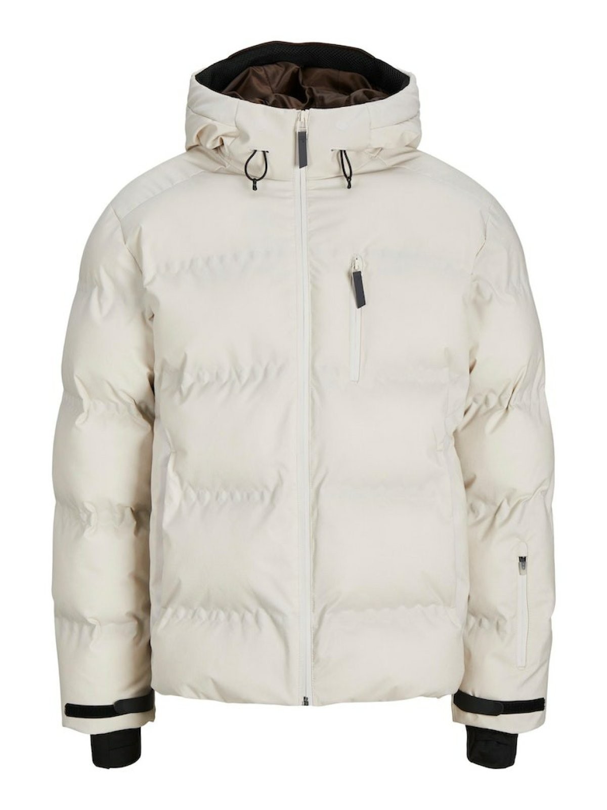Jack Jones Sweep Puffer Erkek Mont 12238998 - BEYAZ