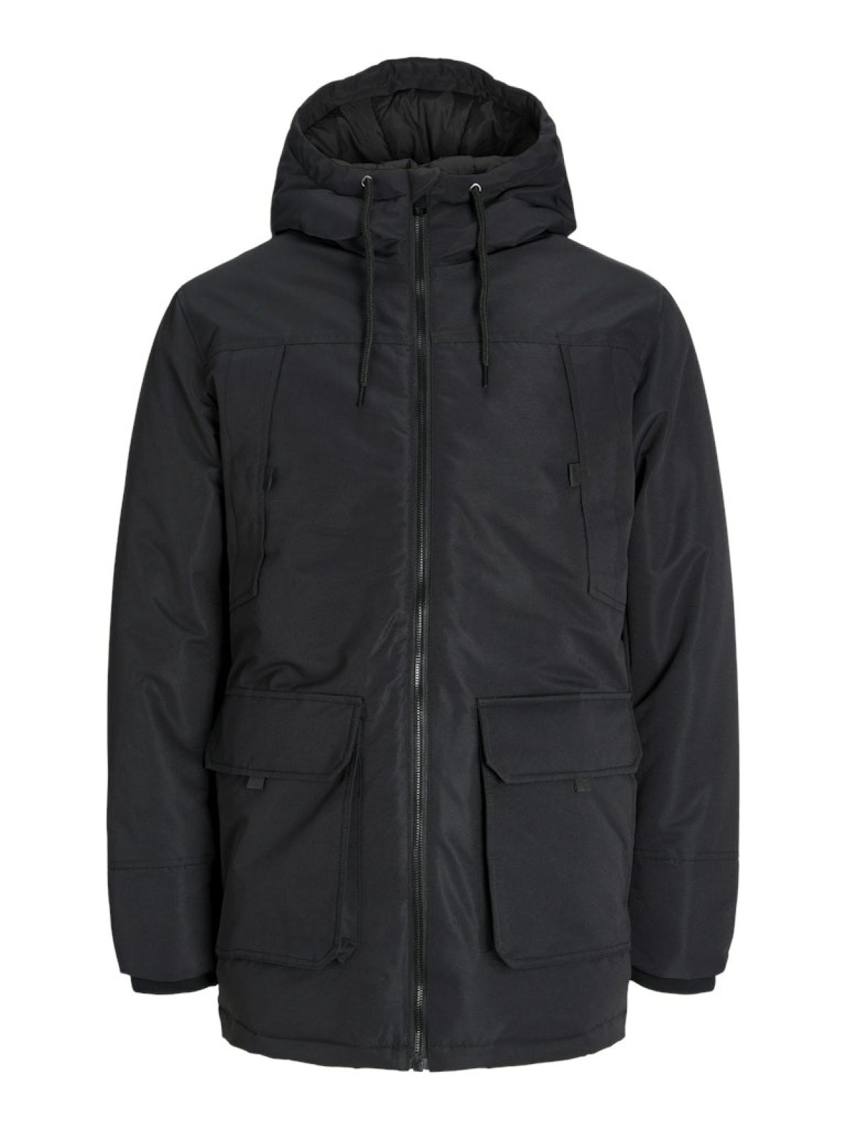 Jack Jones Consruct Erkek Parka 12258408 - SİYAH