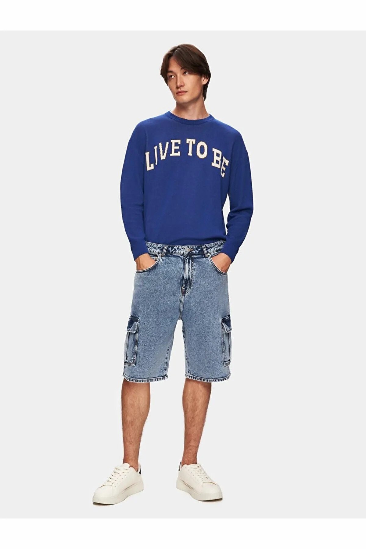 Ltb Marıno Short Laurıe Wash Erkek Jean Şort - MAVİ
