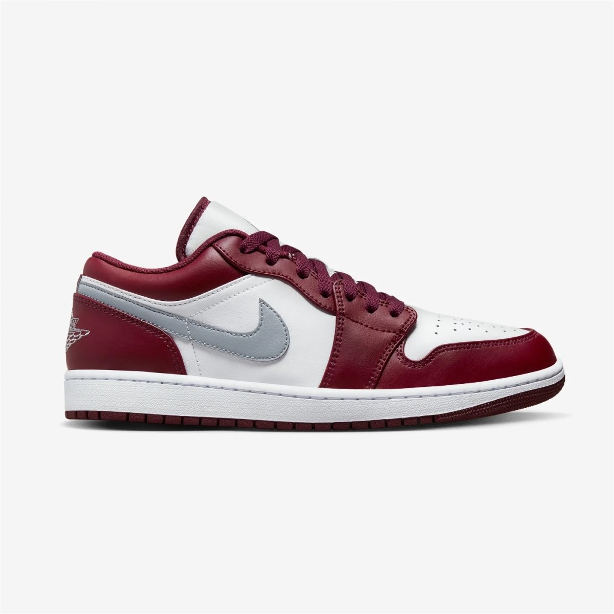 Nike Aır Jordan 1 Low Erkek Ayakkabı 553558-615 - BORDO