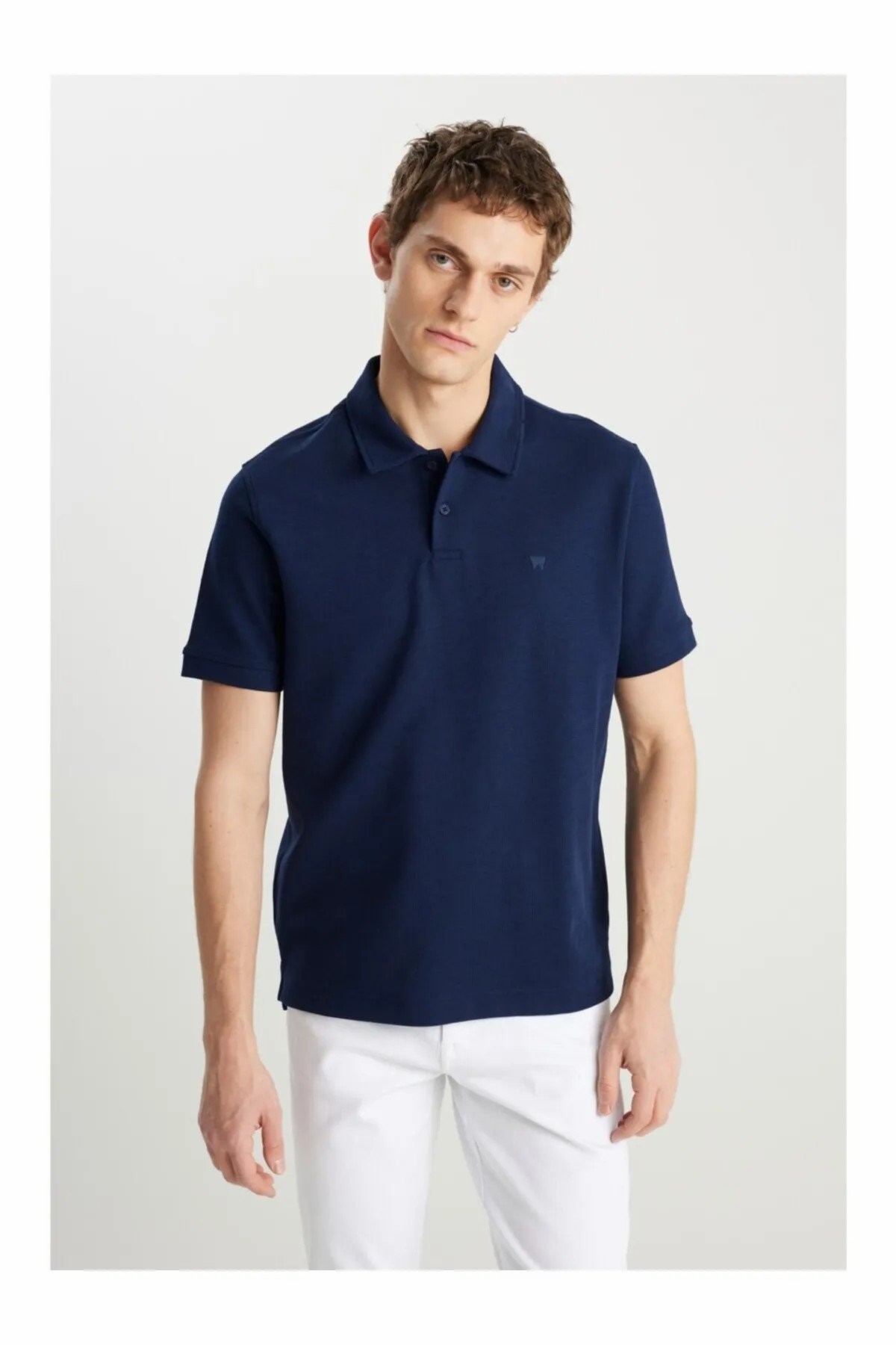 Wrangler Erkek Regular Fit Polo Erek Tişört W2510720410 - LACİVERT