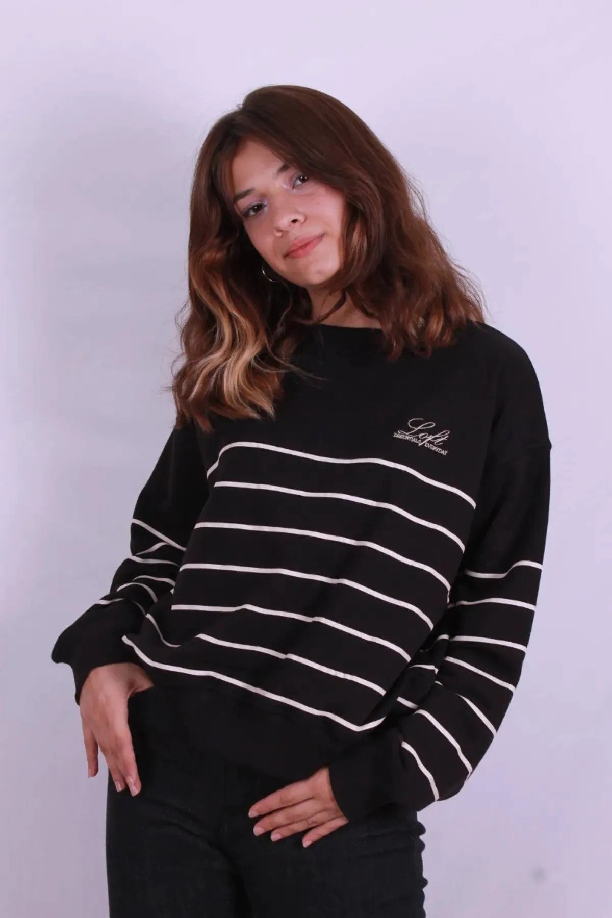 Loft Kadın Sweat LF2038205 - SİYAH