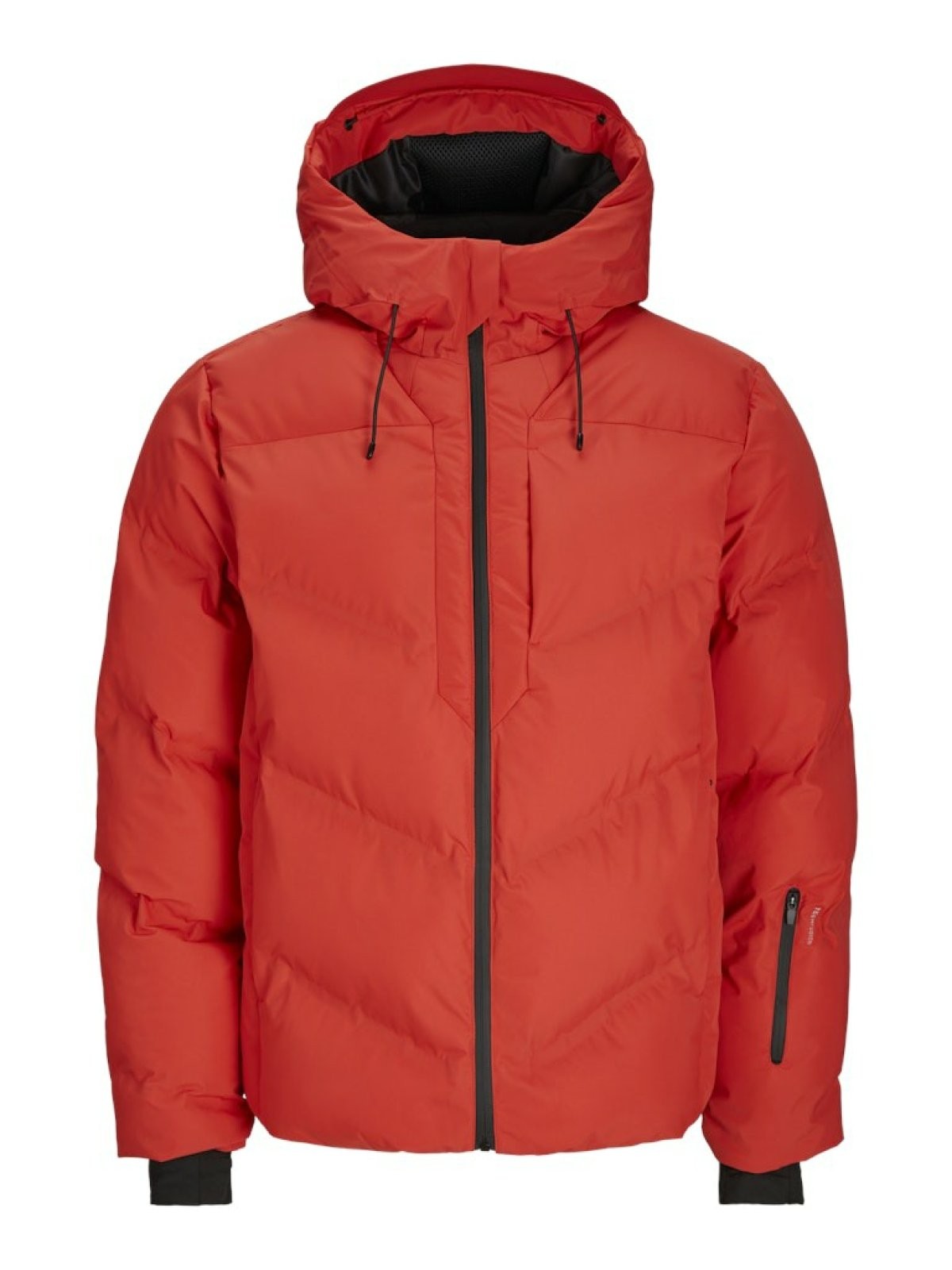 Jack Jones Slay Heat Qulted Puffer Erkek Mont 12260482 - KIRMIZI