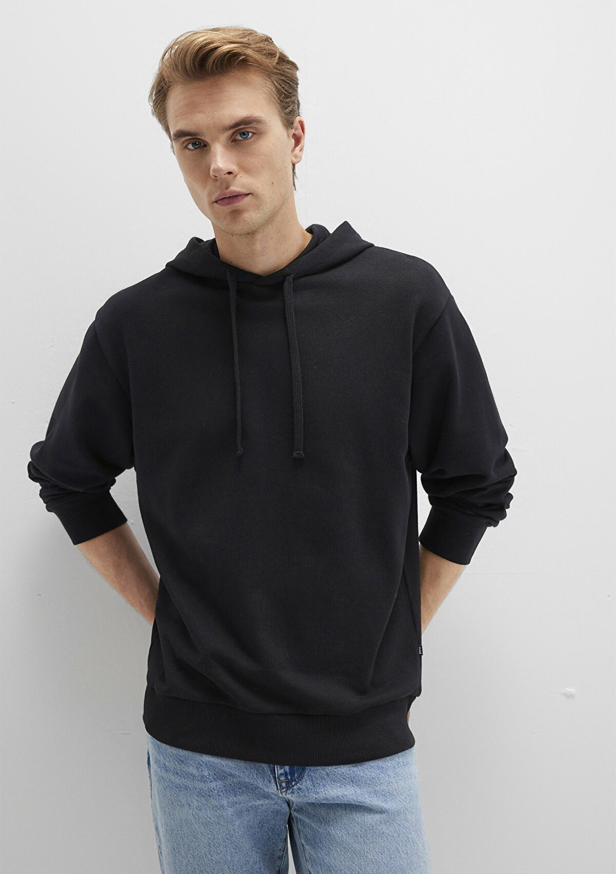 Mavi Kapüşonlu Siyah Erkek Sweat 0S10417-900 - SİYAH