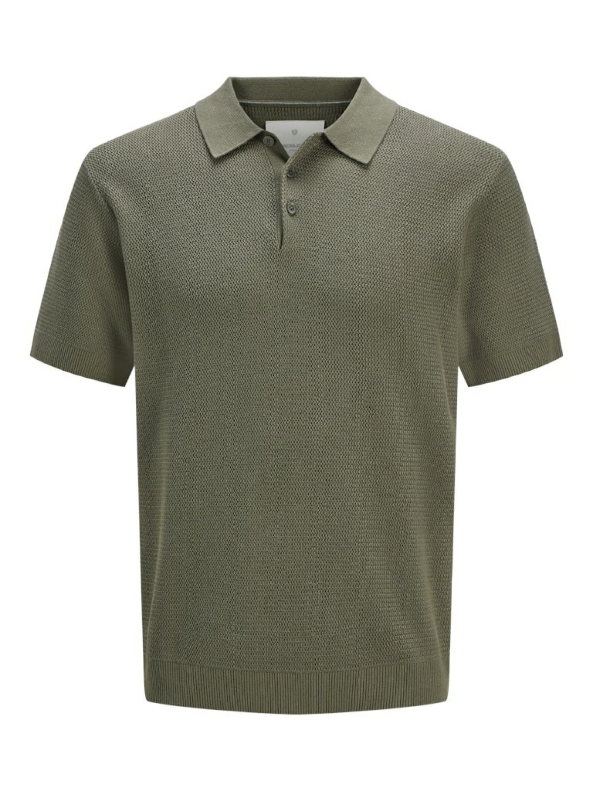 Jack Jones Cooper Knıt Triko Polo Yaka Erkek Tişört 12271483 - YEŞİL