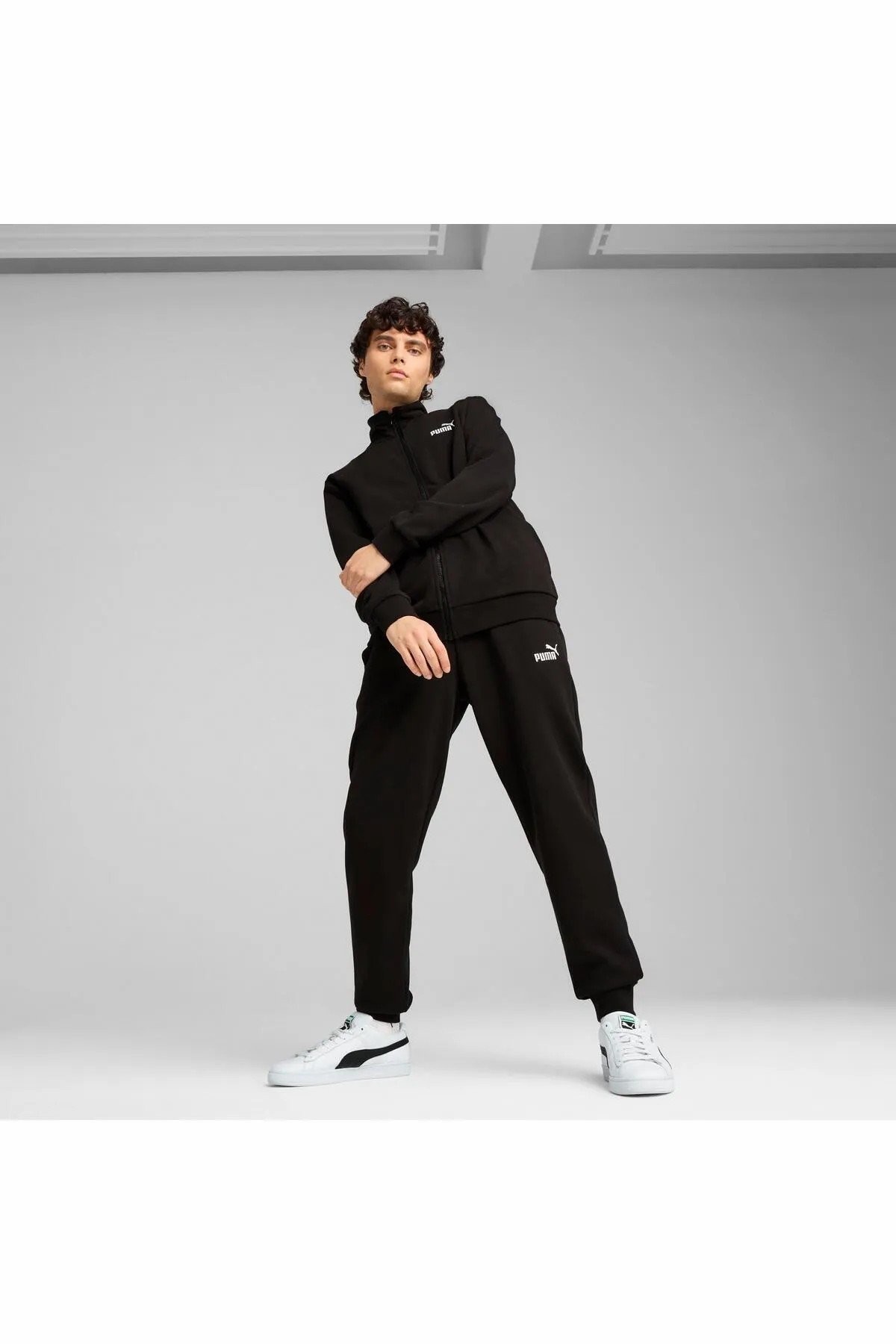 Puma Ess Sweat Suit Erkek Eşofman Takımı 68484801 - SİYAH