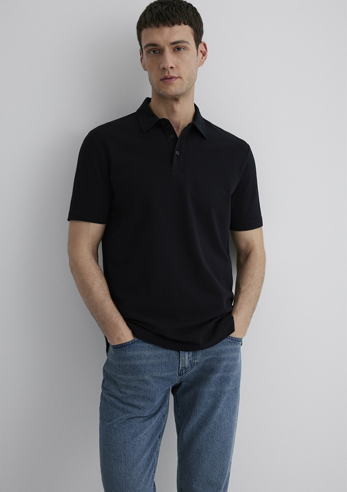 Mavi Siyah Polo Erkek Tişört 0612633-900 - SİYAH