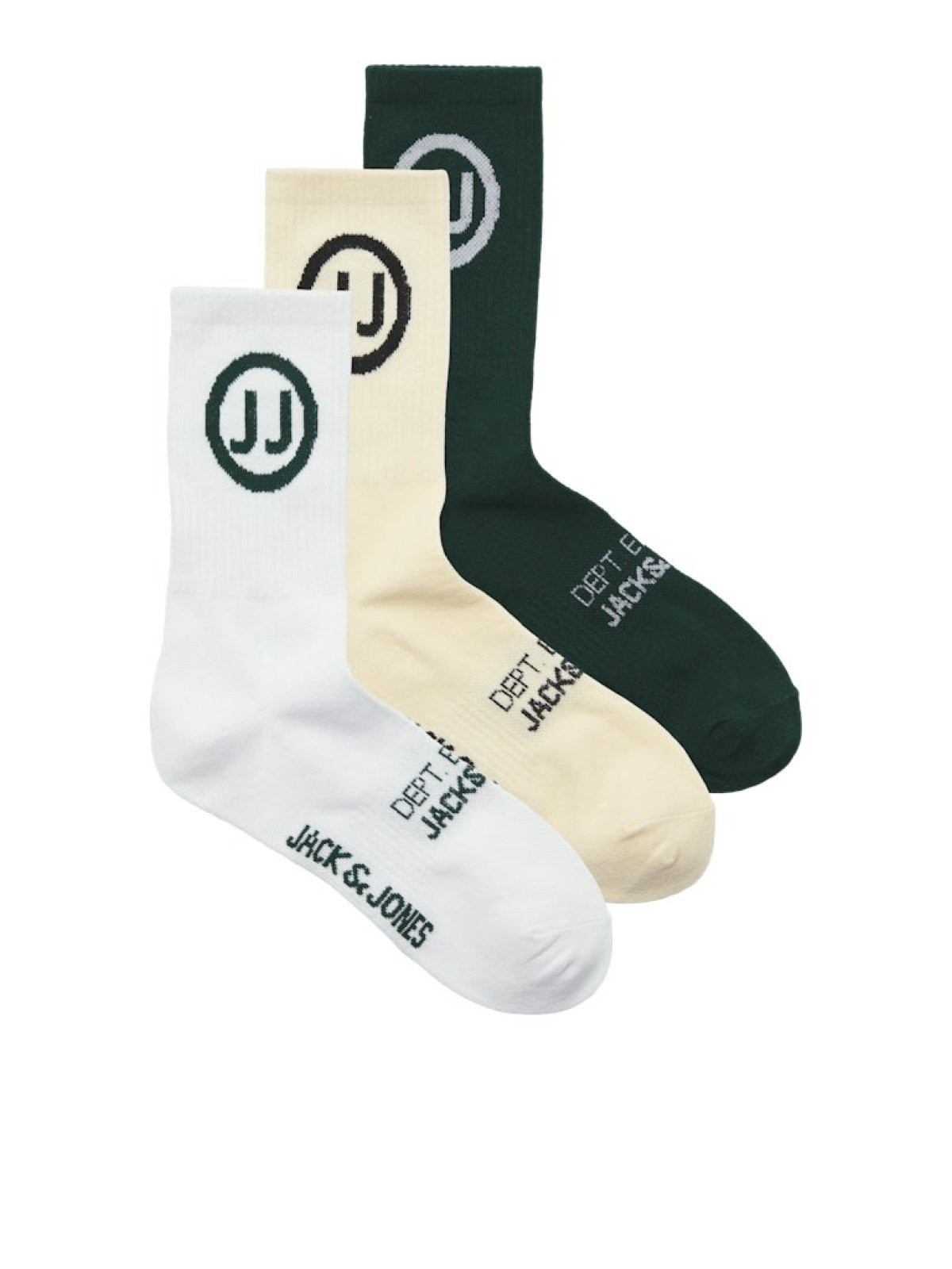 Jack Jones Mostar Tennıs 3 Lü Paket Erkek Çorap 12277067 - BEYAZ