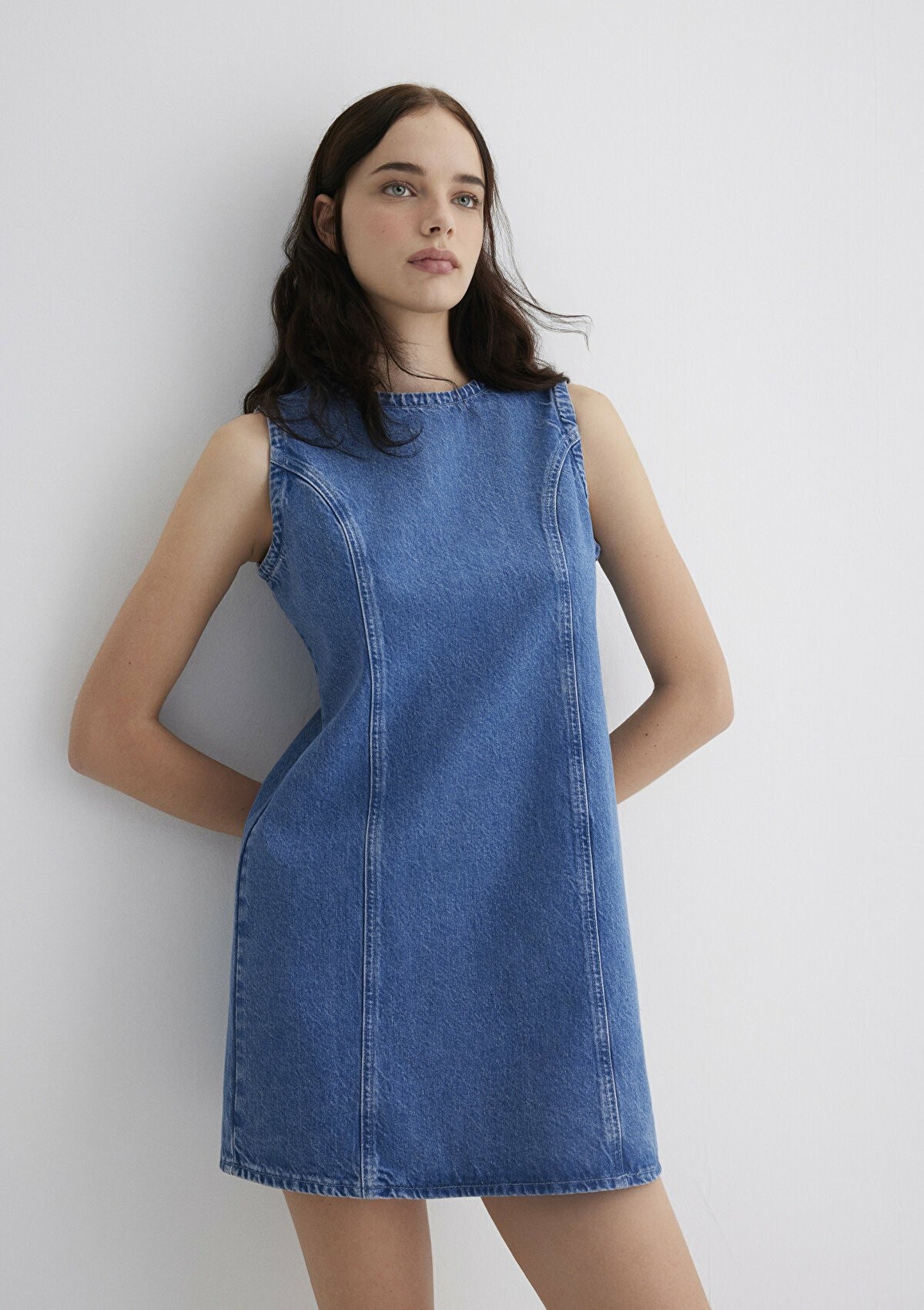 Mavi Elvıra Blue Maviterrenean Kadın Jean Elbise 1310716-90476 - MAVİ