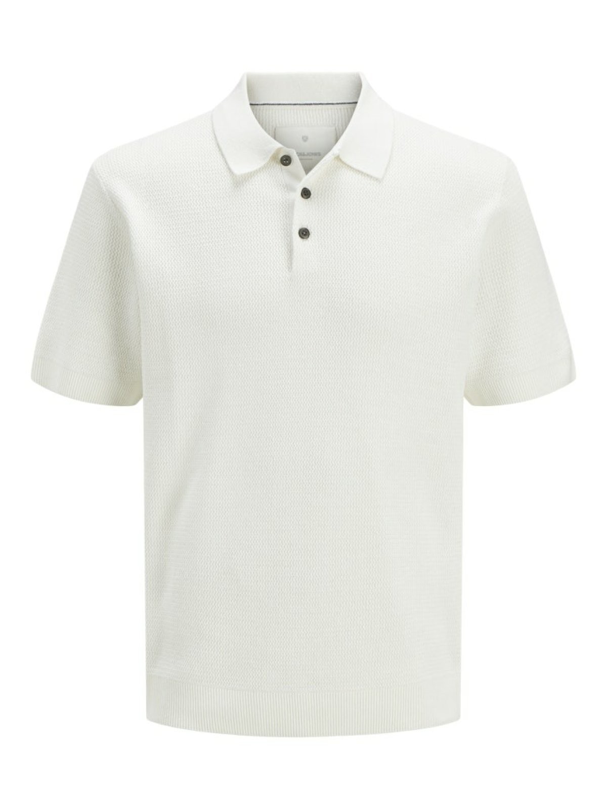 Jack Jones Cooper Knıt Triko Polo Yaka Erkek Tişört 12271483 - BEYAZ