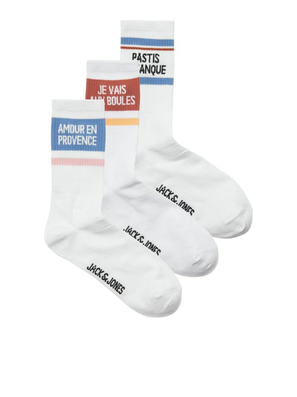 Jack Jones Boulı Tennıs 3 Lü Paket Erkek Çorap 12286387 - BEYAZ