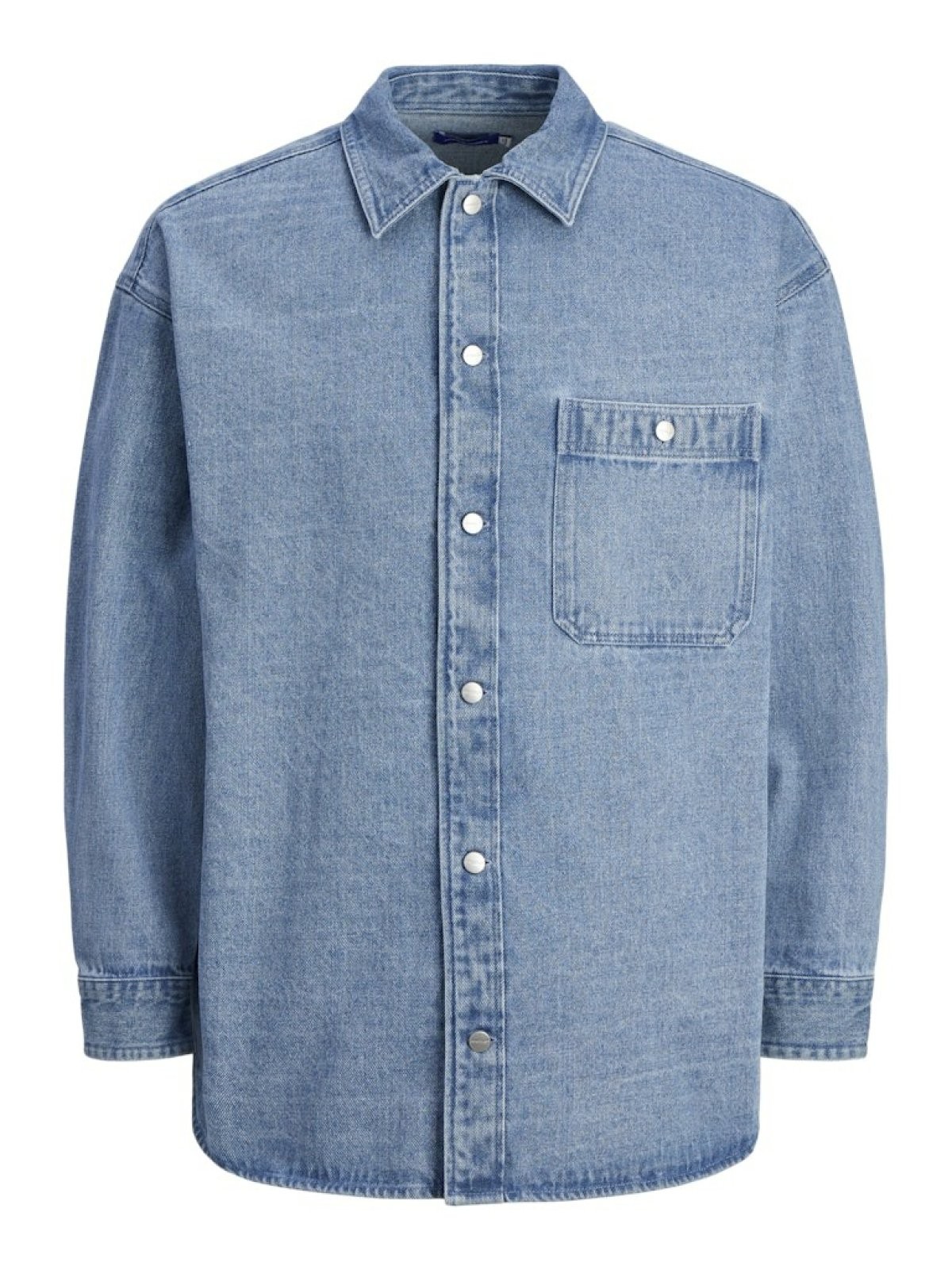 Jack Jones Santorını Denım Overshırt Erkek Jean Ceket 12250602 - MAVİ