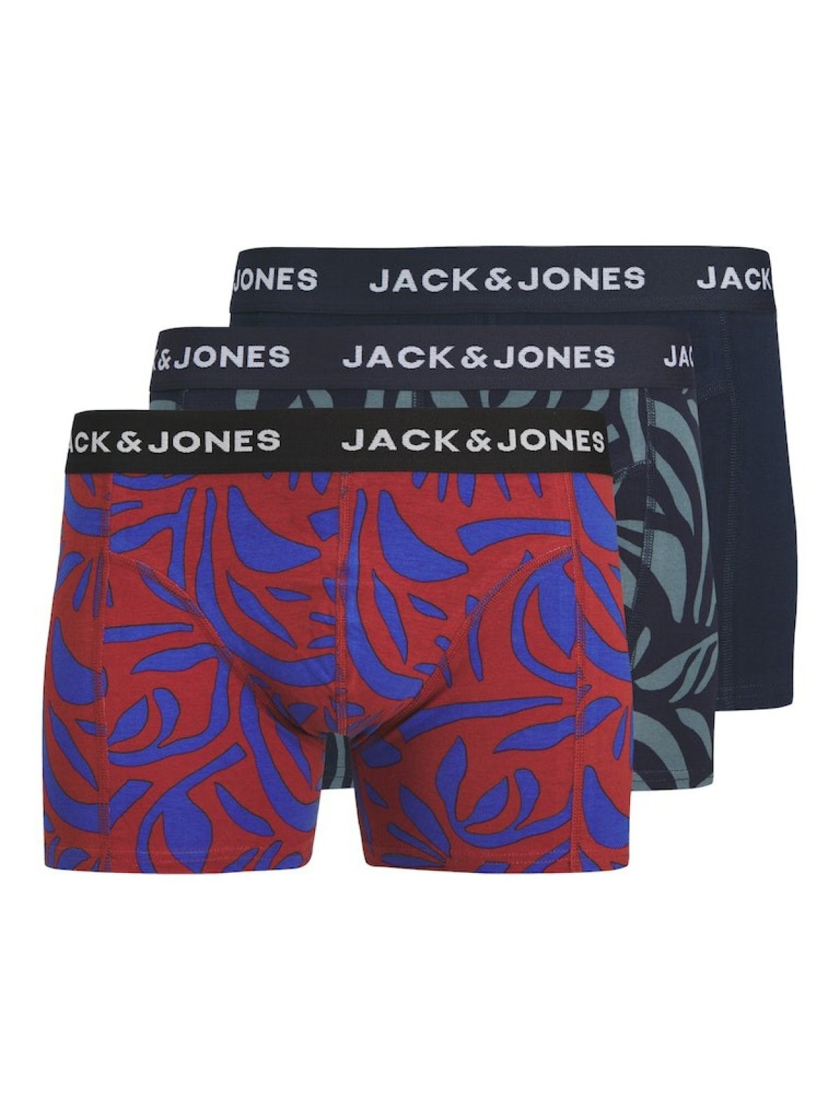 Jack Jones Cetro 3 Lü Paket Erkek Boxer 12267544 - LACİVERT