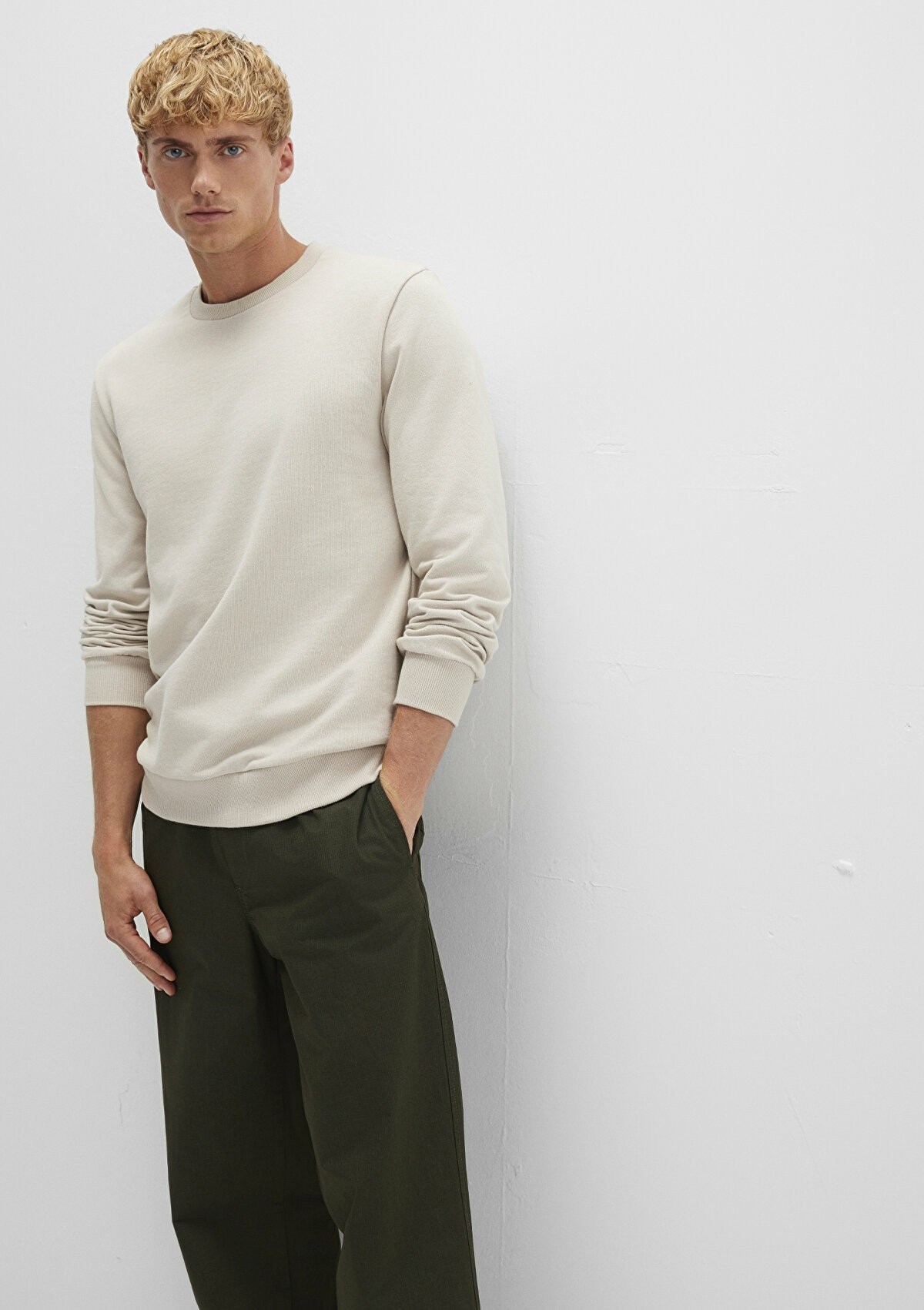 Mavi Bisiklet Yaka Bej Erkek Sweat 0S10457-35111 - BEJ
