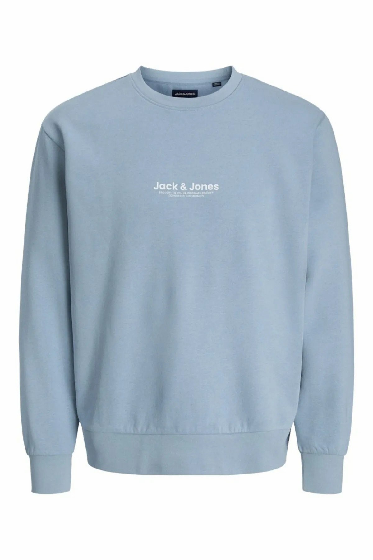 Jack Jones Vester Bro Bisiklet Yaka Erkek Sweat 12266164 - MAVİ