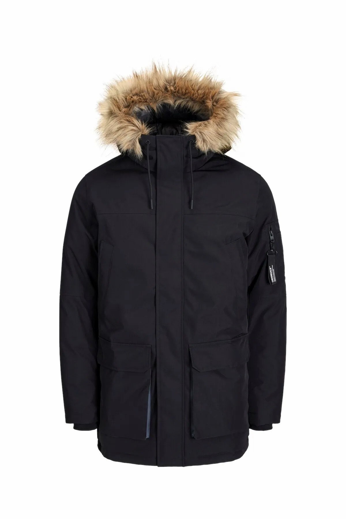 Jack Jones Saker Erkek Parka 12238906 - SİYAH