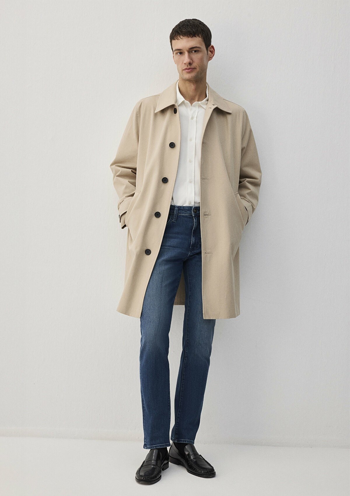 Mavi Marcus Lux Black İndigo Mavisi Slim Straight Normal Bel Daralan Paça Erkek Jean Pantolon 0035189349 - MAVİ