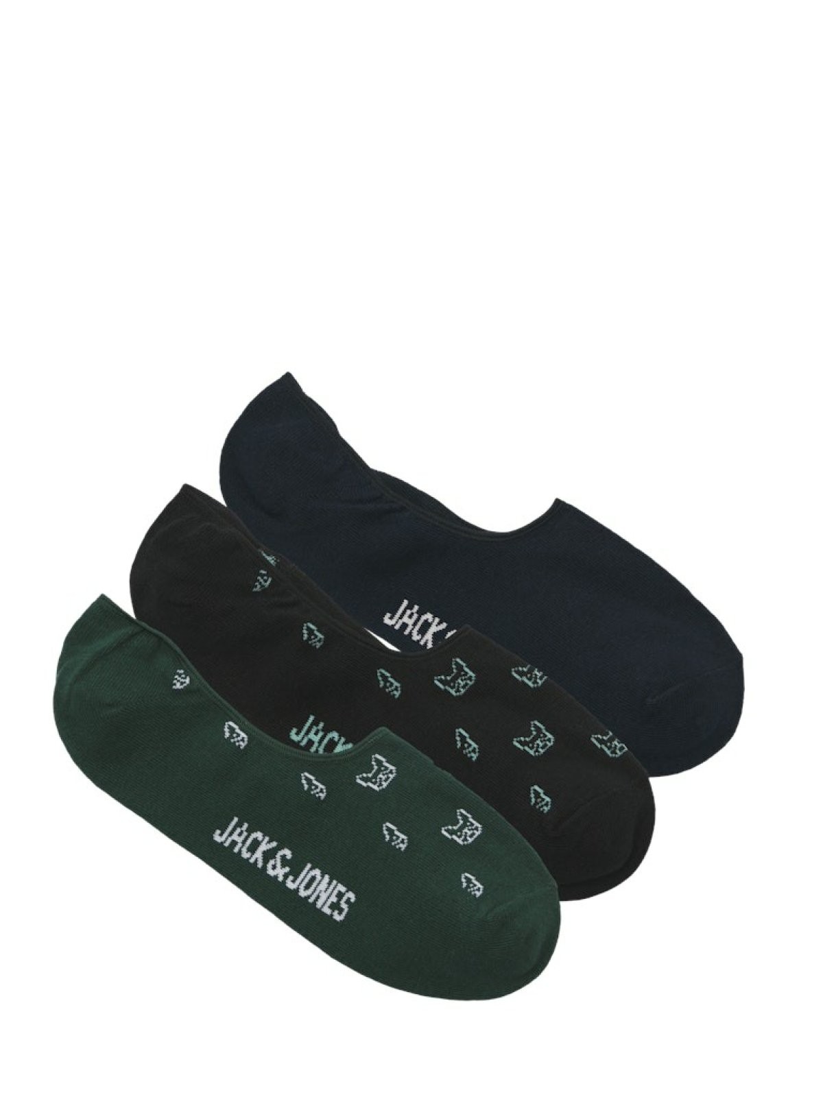 Jack Jones Denım Dog Multı 3 Lü Paket Erkek Çorap 12275821 - YEŞİL