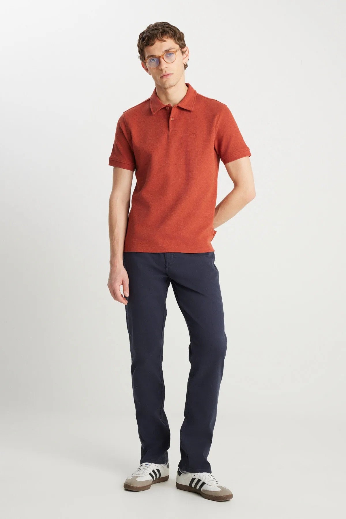 Wrangler Erkek Regular Fit Polo Erkek Tişört  W2510720222 - TURUNCU