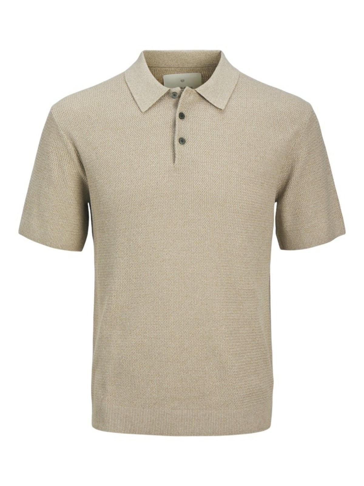 Jack Jones Cooper Knıt Triko Polo Yaka Erkek Tişört 12271483 - BEJ