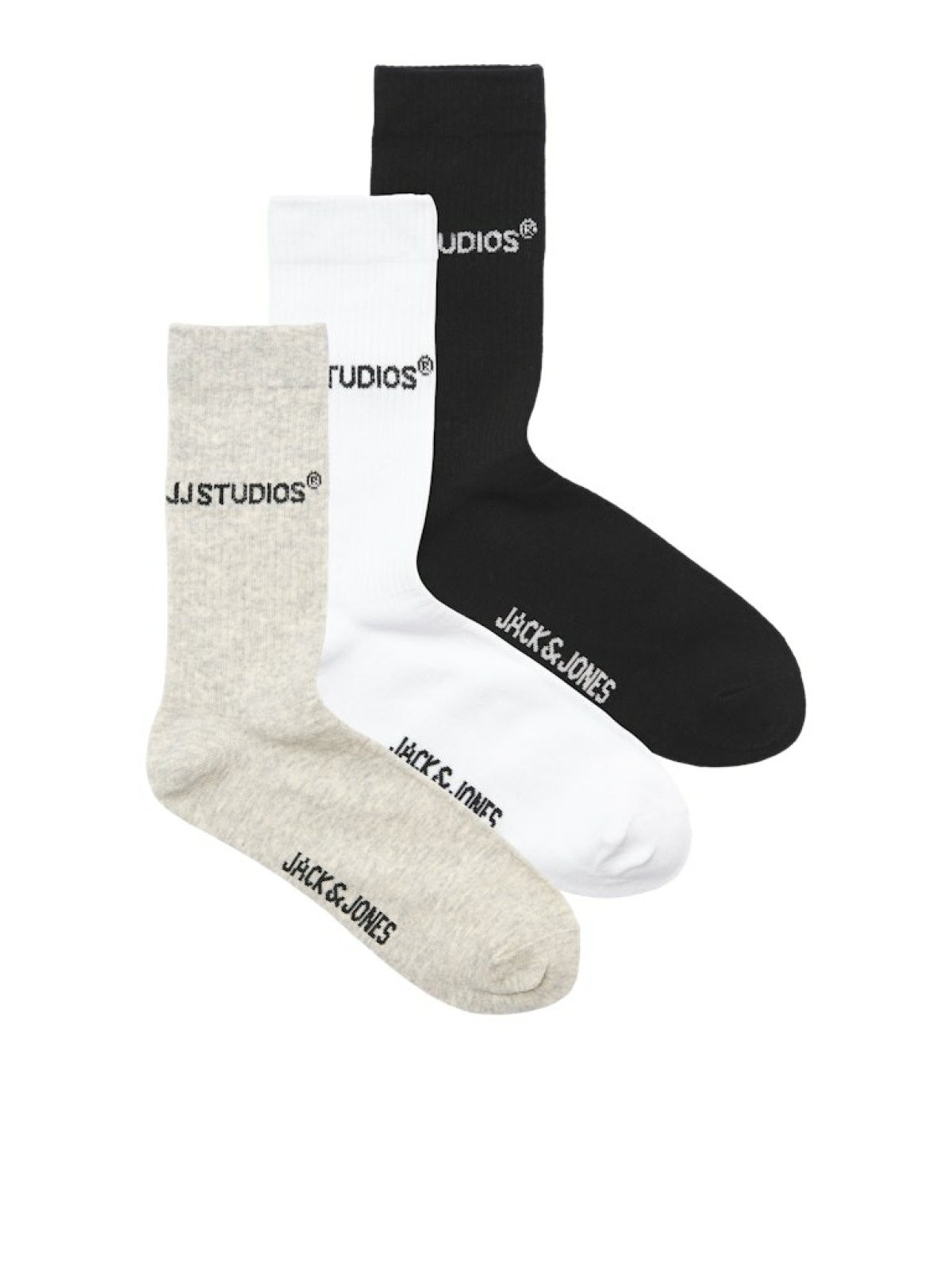 Jack Jones Soho Tennıs 3 Lü Paket Erkek Çorap 12280165 - SİYAH