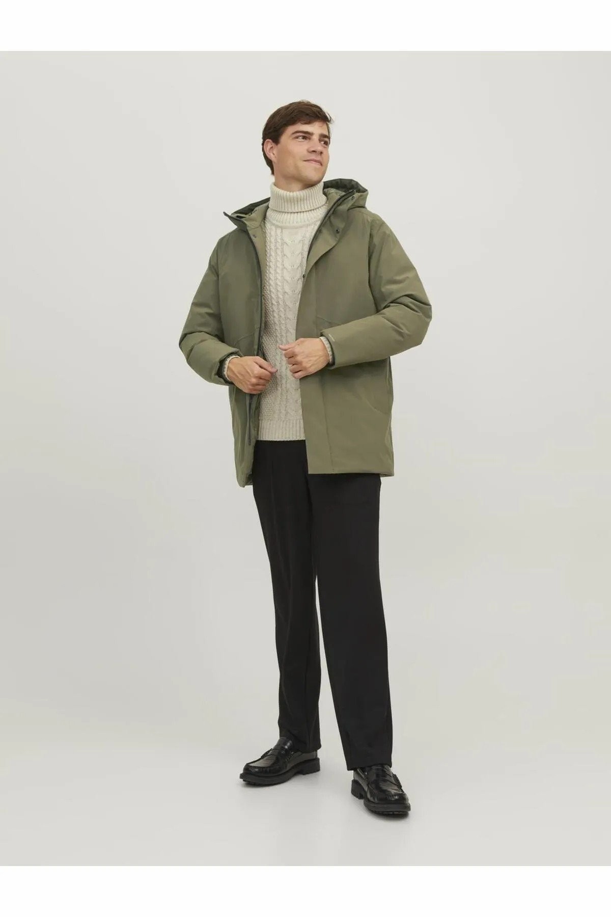 Jack Jones Blakeen Erkek Parka 12238561 - YEŞİL