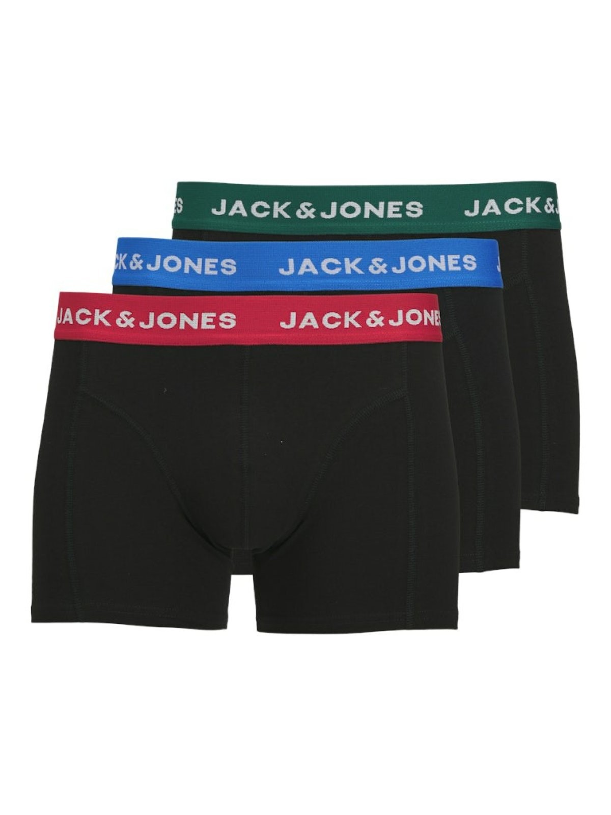 Jack Jones Joe 3 Lü Paket Erkek Boxer 12271554 - SİYAH