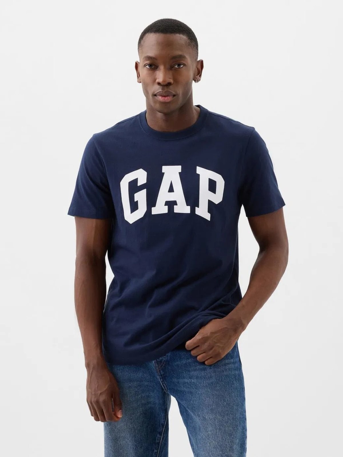Gap V Everday Soft Basıc Logo Erkek Tişört 856659004 - LACİVERT