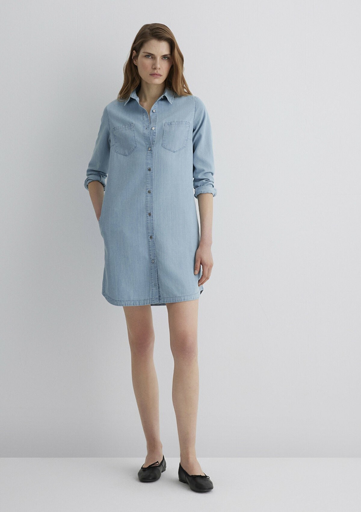 Mavi Liz Casual Açık Mavi Kadın Jean Elbise 130656-89576 - MAVİ