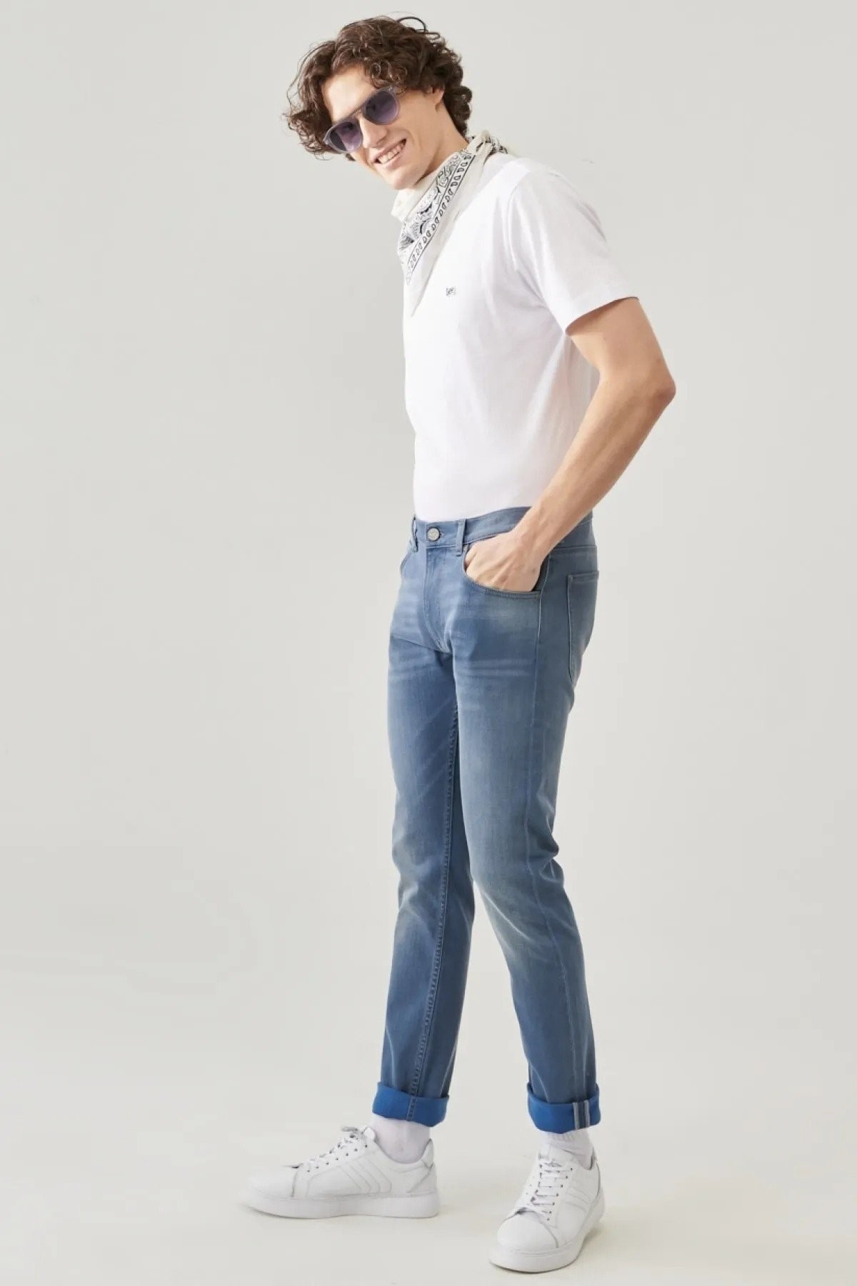 Lee Luke Slim Tapered Erkek  Jean Pantolon L719026UQ - MAVİ