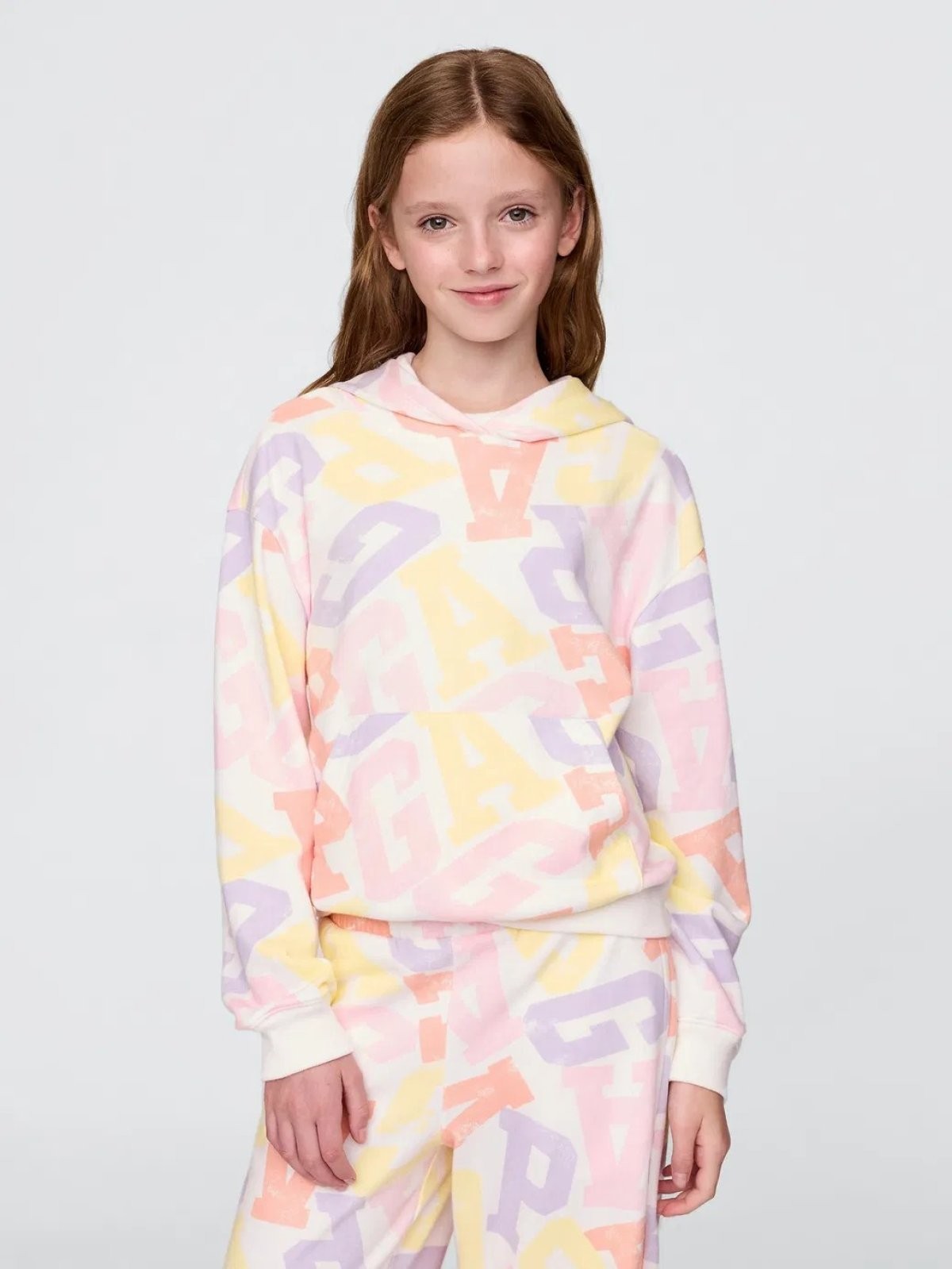 Gap V-Frch Sp Logo Çocuk Sweat 723295001 - EKRU