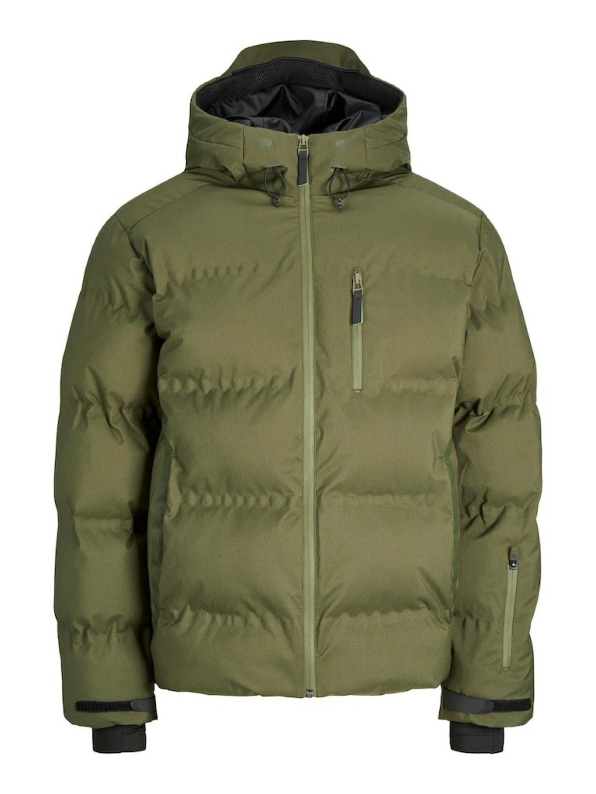 Jack Jones Sweep Puffer Erkek Mont 12238998 - HAKİ