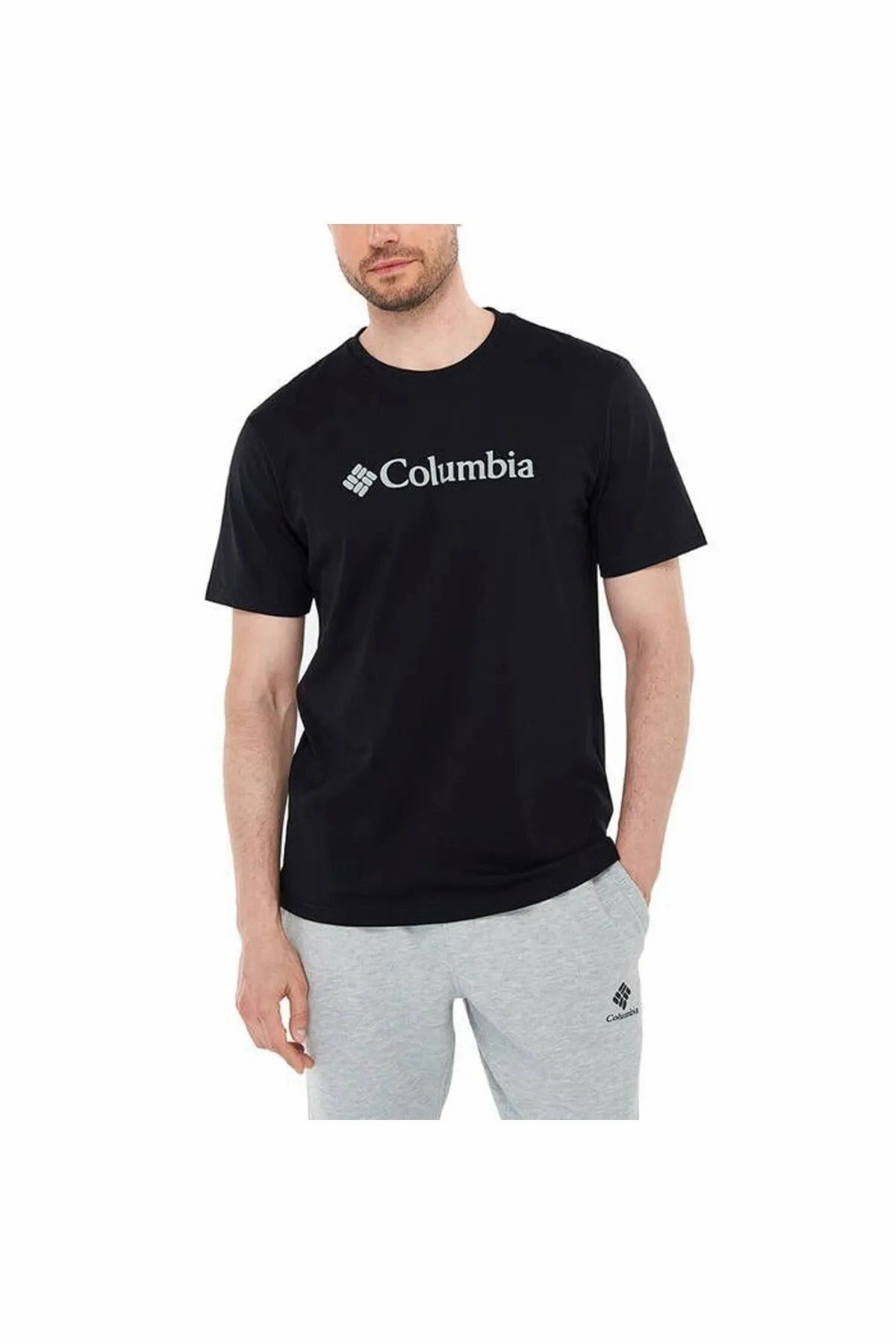 Columbia Cs0287 Csc M Basıc Big Logo Brushed Erkek Tişört 9110141010 - SİYAH