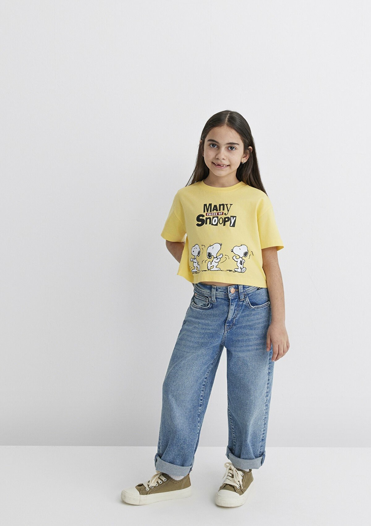 Mavi Peanuts Baskılı Canlı Sarı Çocuk Tişört 7610294-71368 - SARI