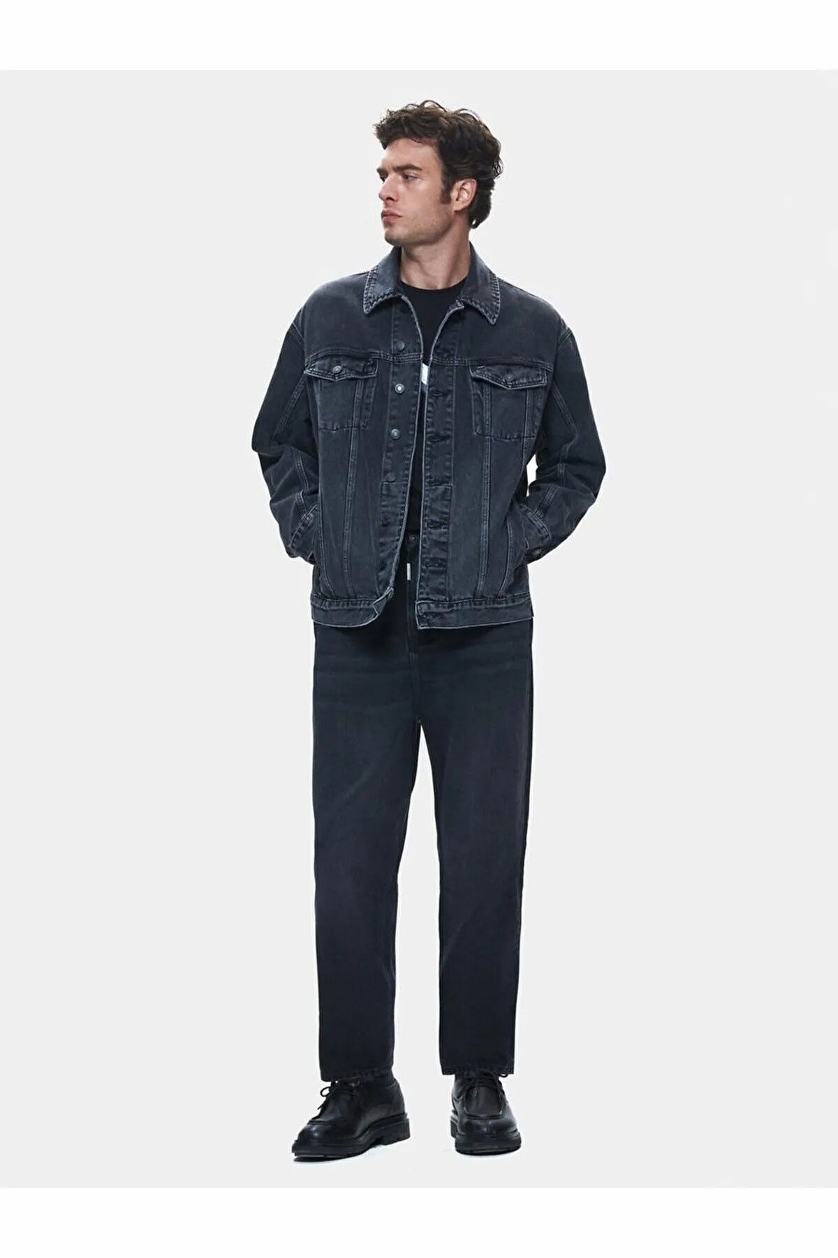 Ltb Andreas Hella Wash Erkek Jean Ceket - ANTRASİT