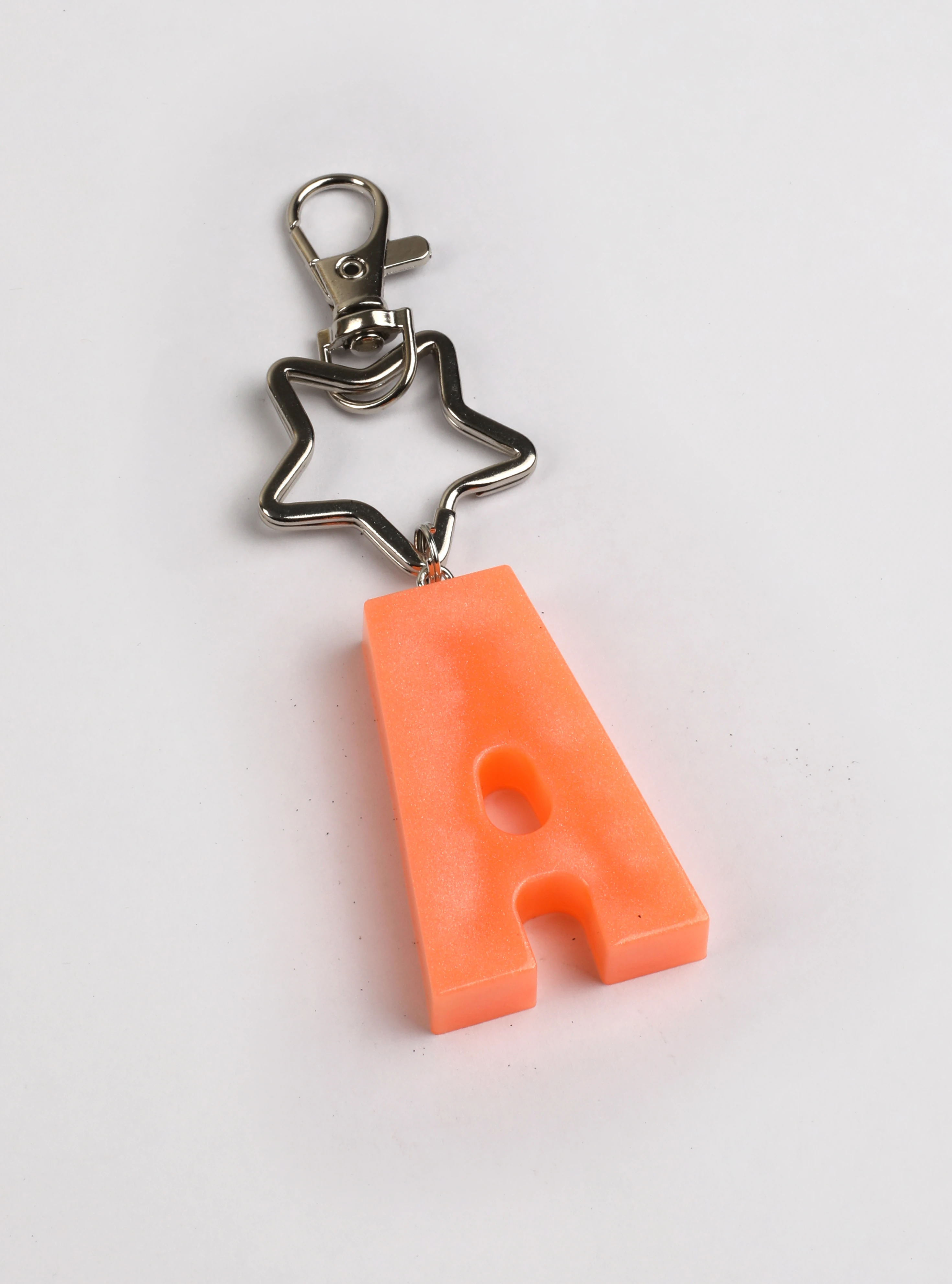 Neon Turuncu | Harf Anahtarlık Kişiye Özel Epoksi Üretim