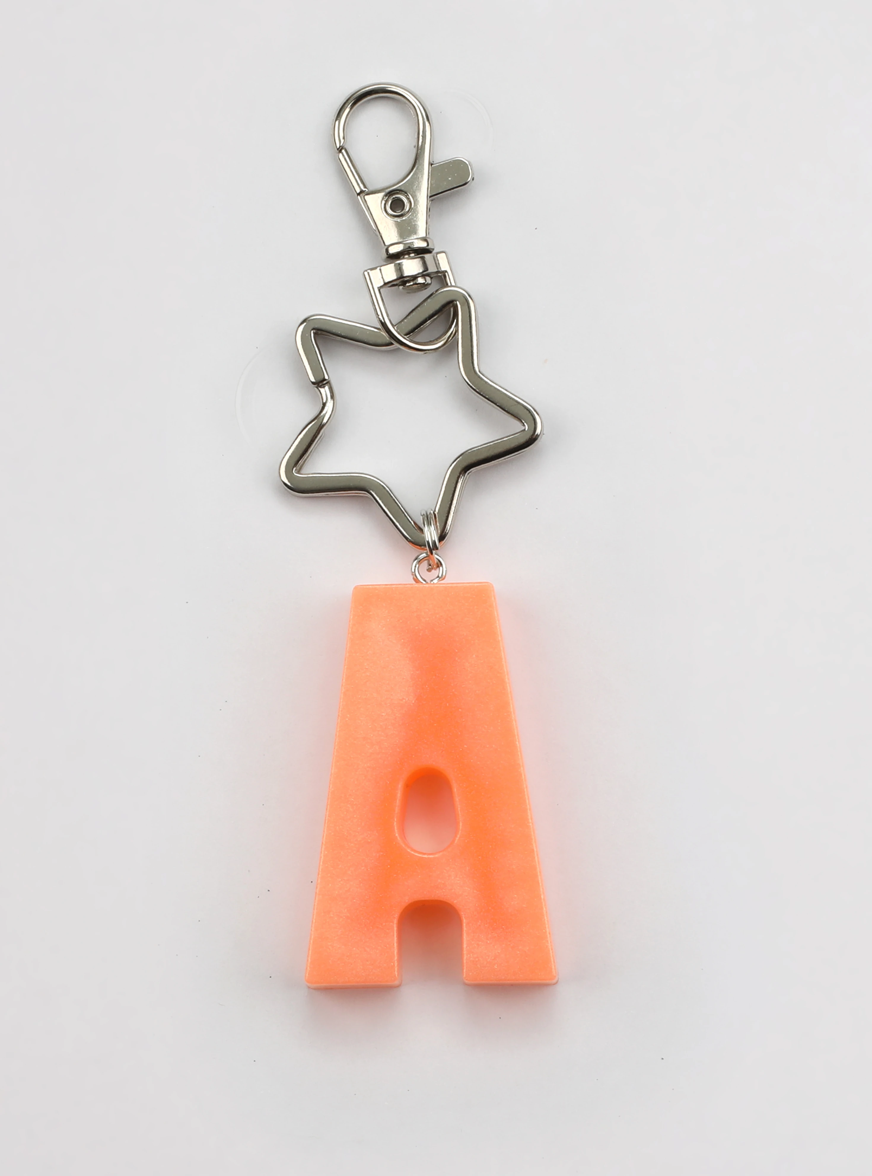 Neon Turuncu | Harf Anahtarlık Kişiye Özel Epoksi Üretim image