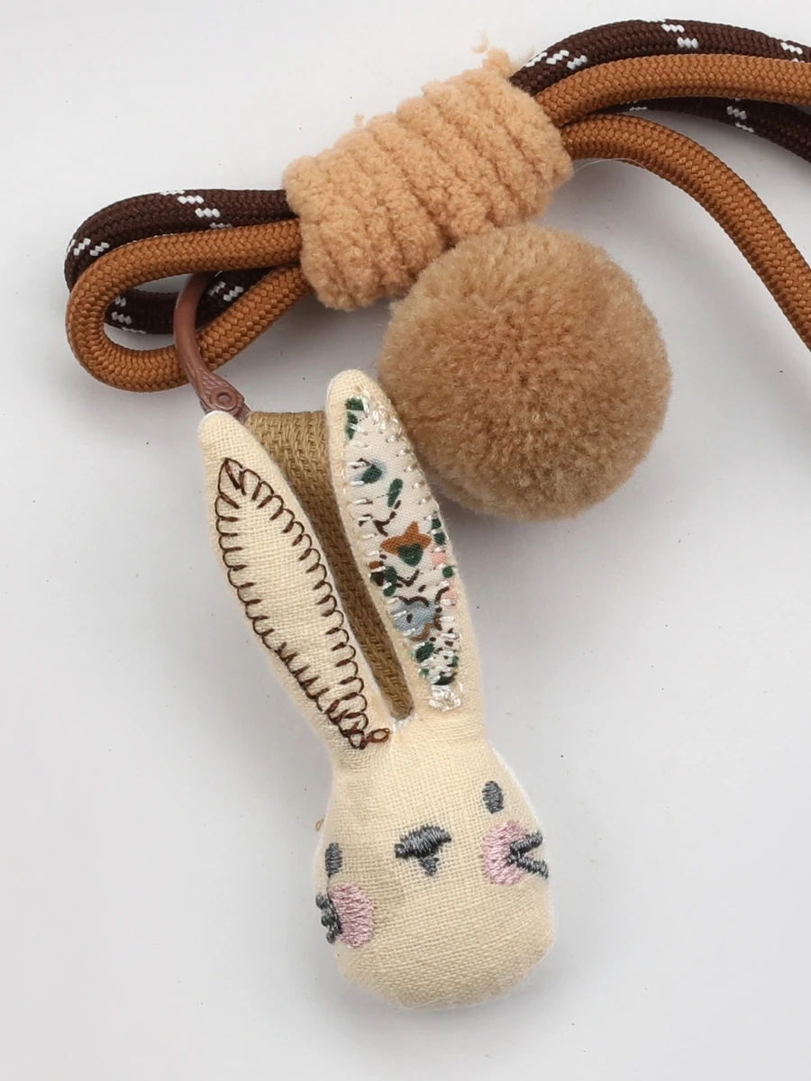 Woodland Bunny Charm – Hand-Stitch Edition