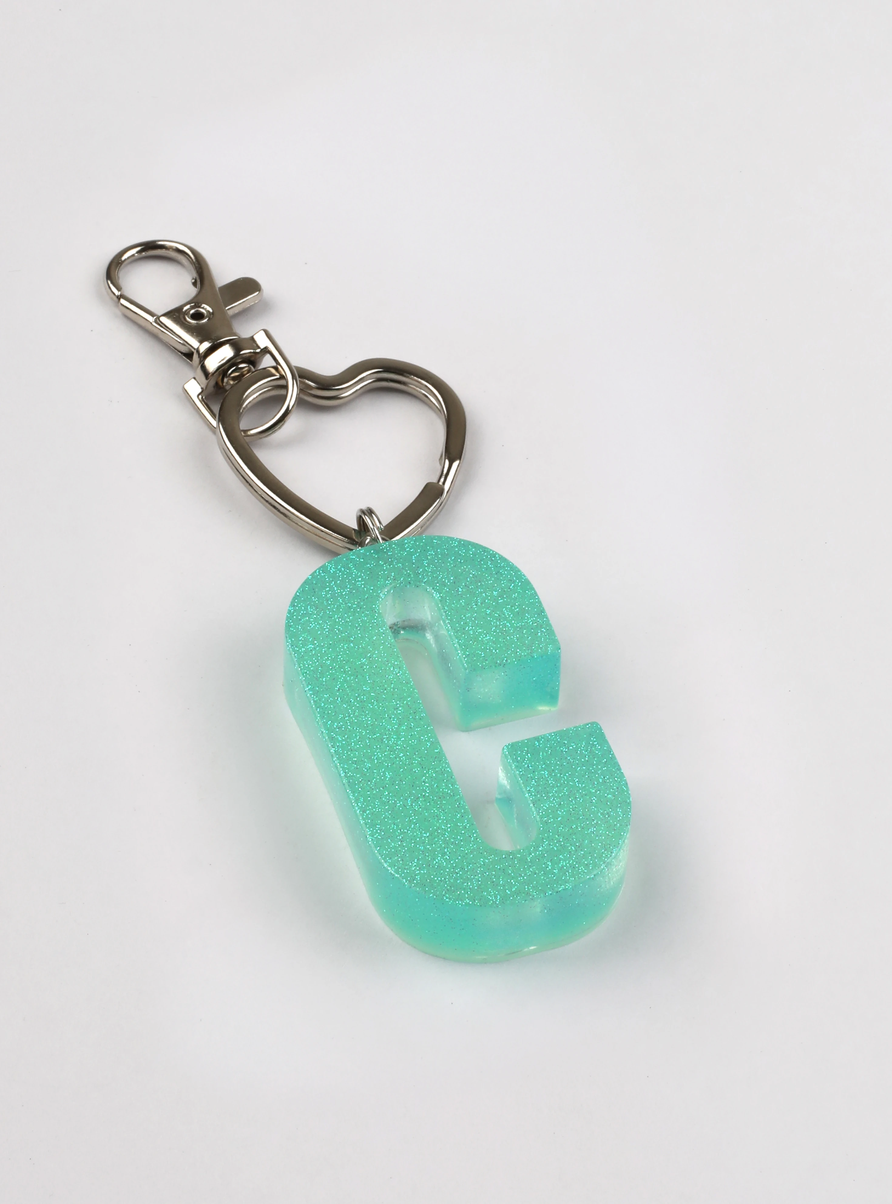 Pastel Yeşil | Harf Anahtarlık Kişiye Özel Epoksi Üretim