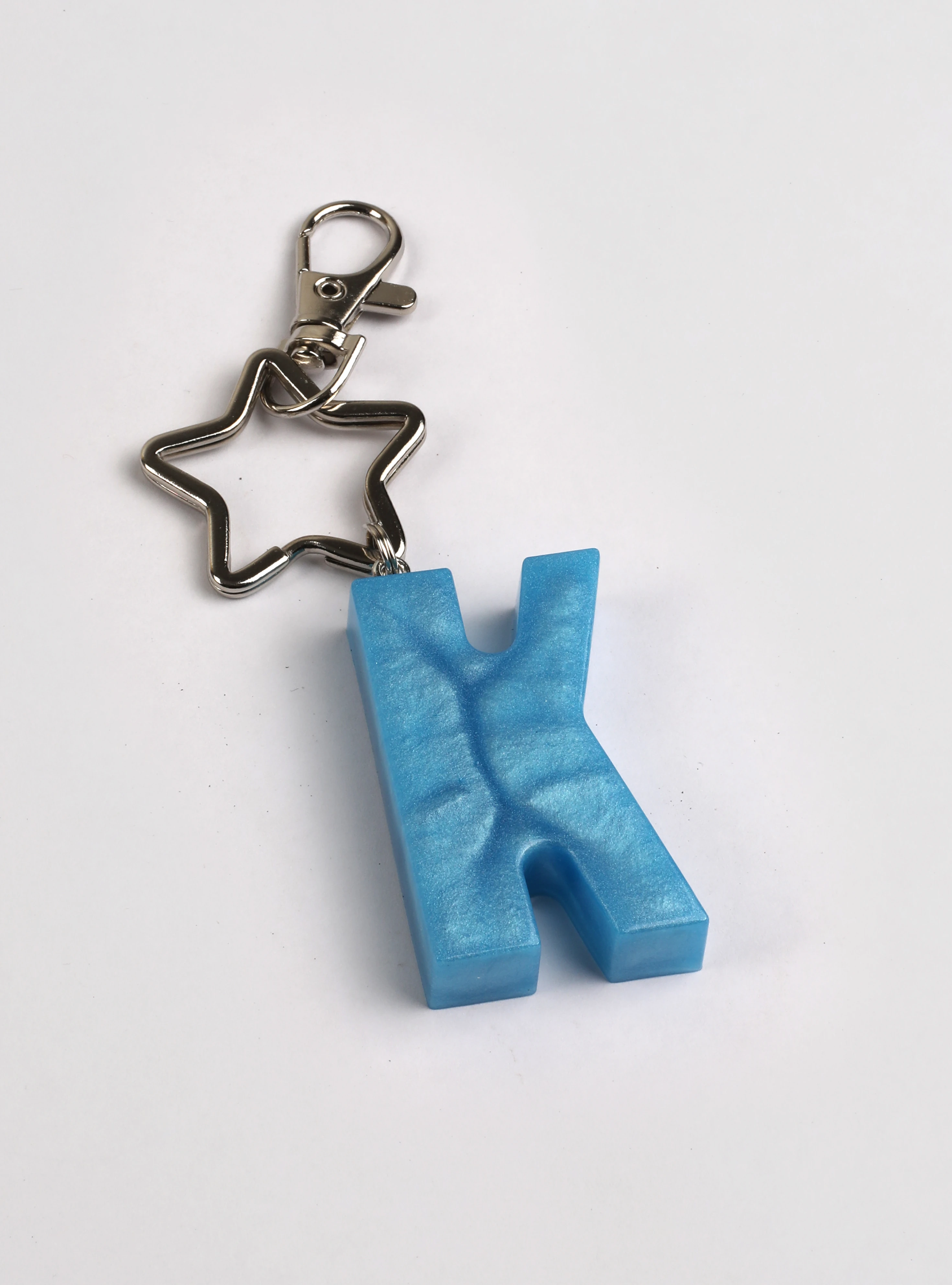 Neon Mavi | Harf Anahtarlık Kişiye Özel Epoksi Üretim