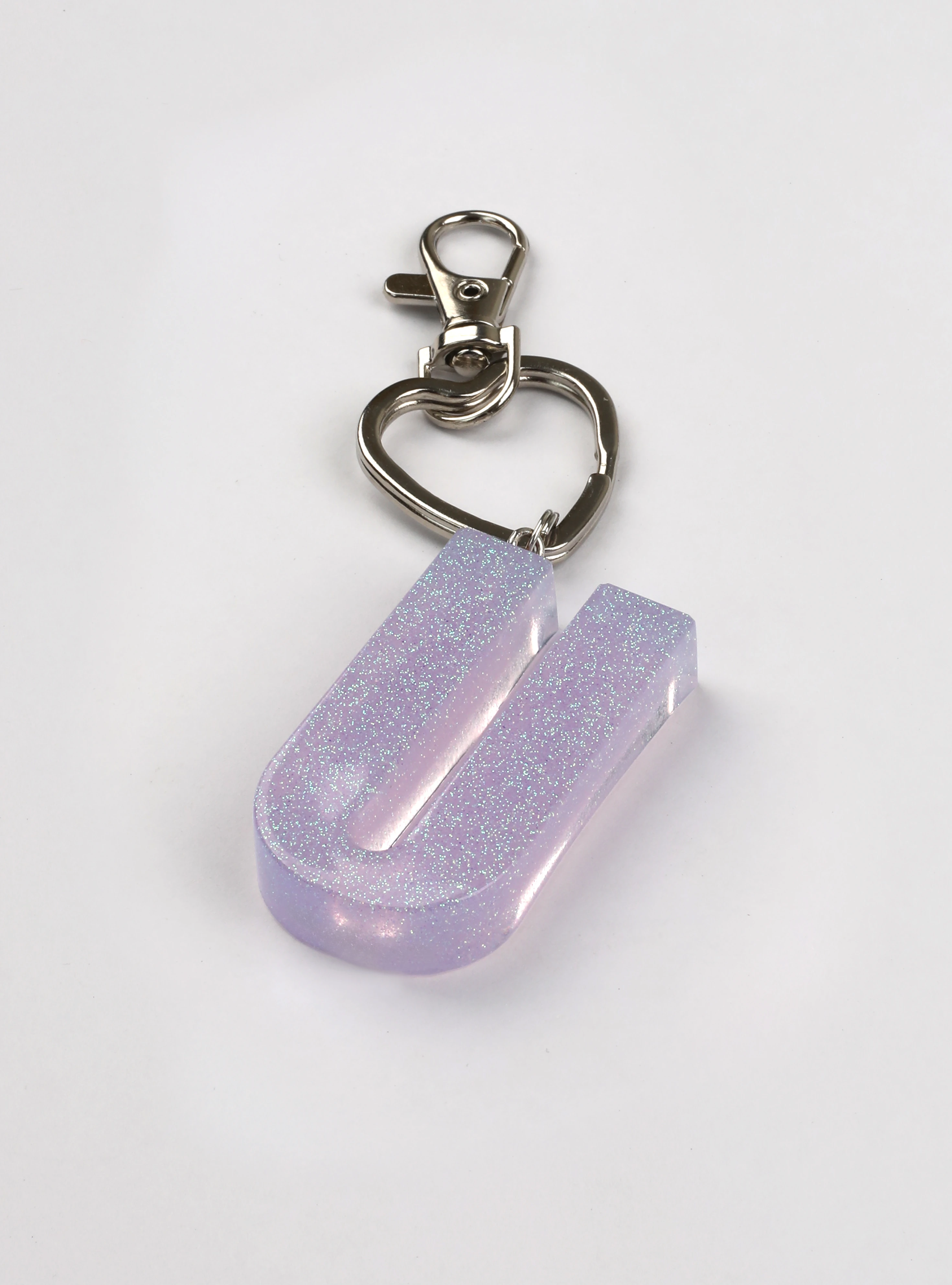 Pastel Lila | Harf Anahtarlık Kişiye Özel Epoksi Üretim image