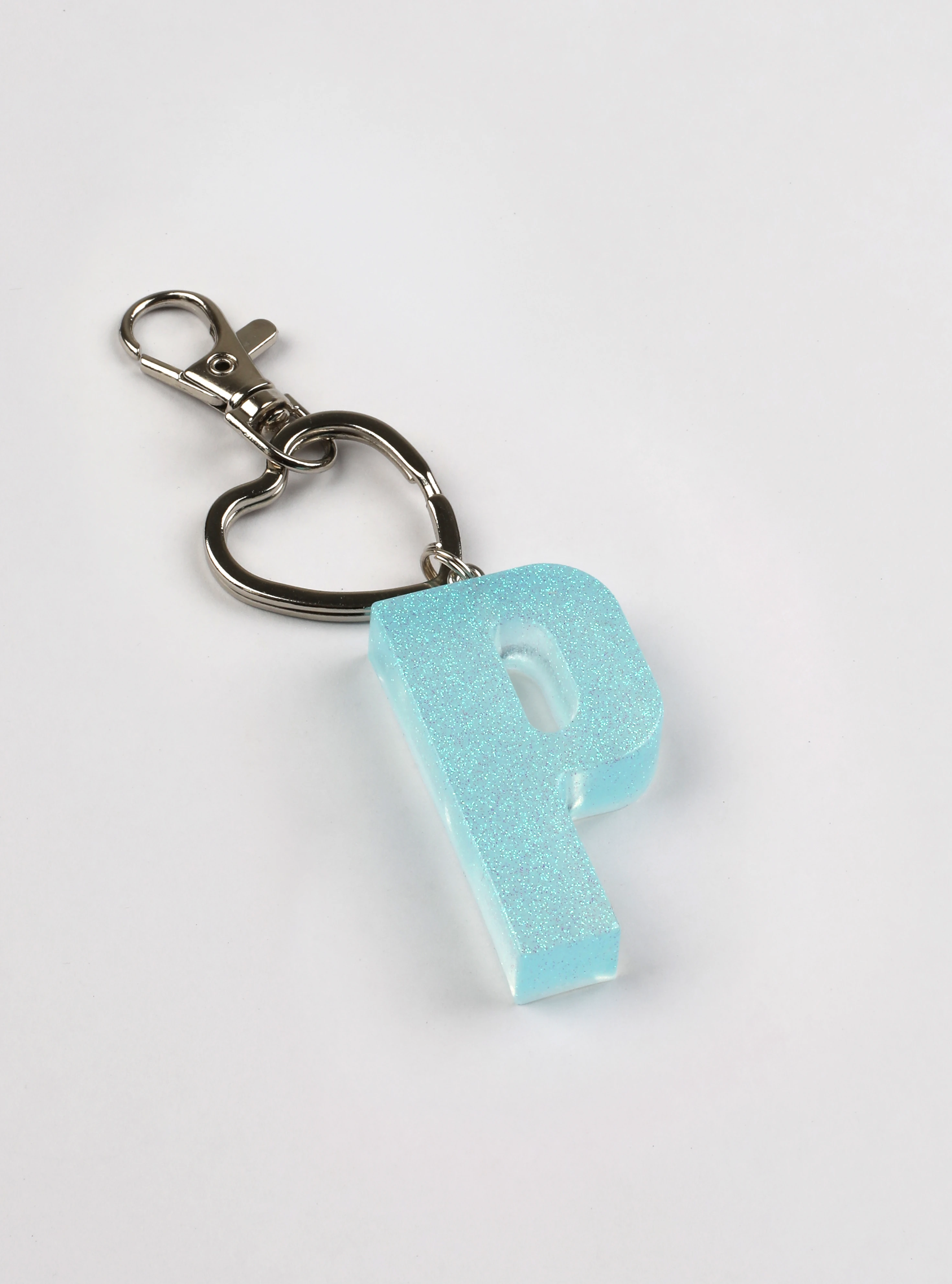 Pastel Mavi | Harf Anahtarlık Kişiye Özel Epoksi Üretim