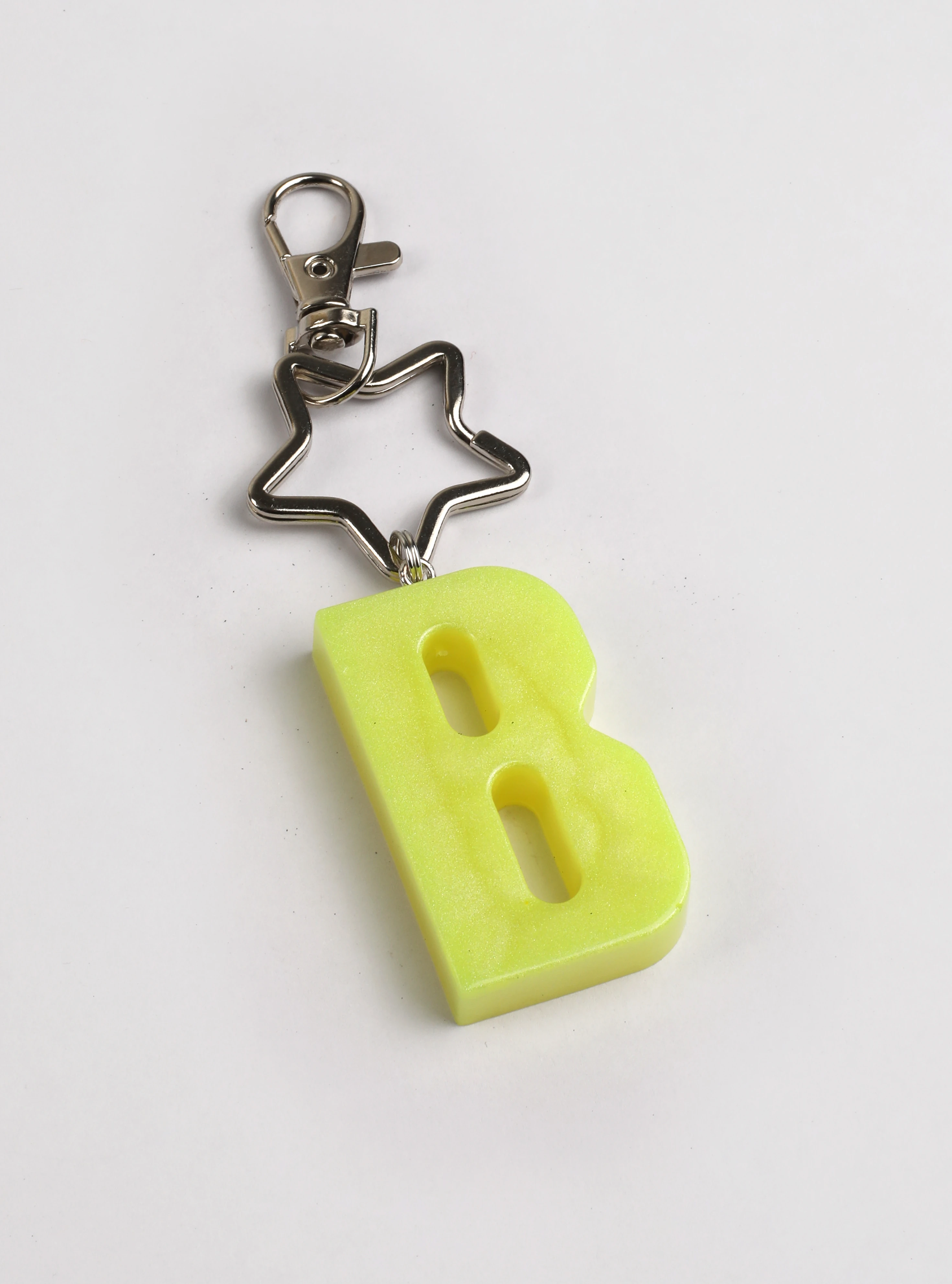 Neon Sarı | Harf Anahtarlık Kişiye Özel Epoksi Üretim