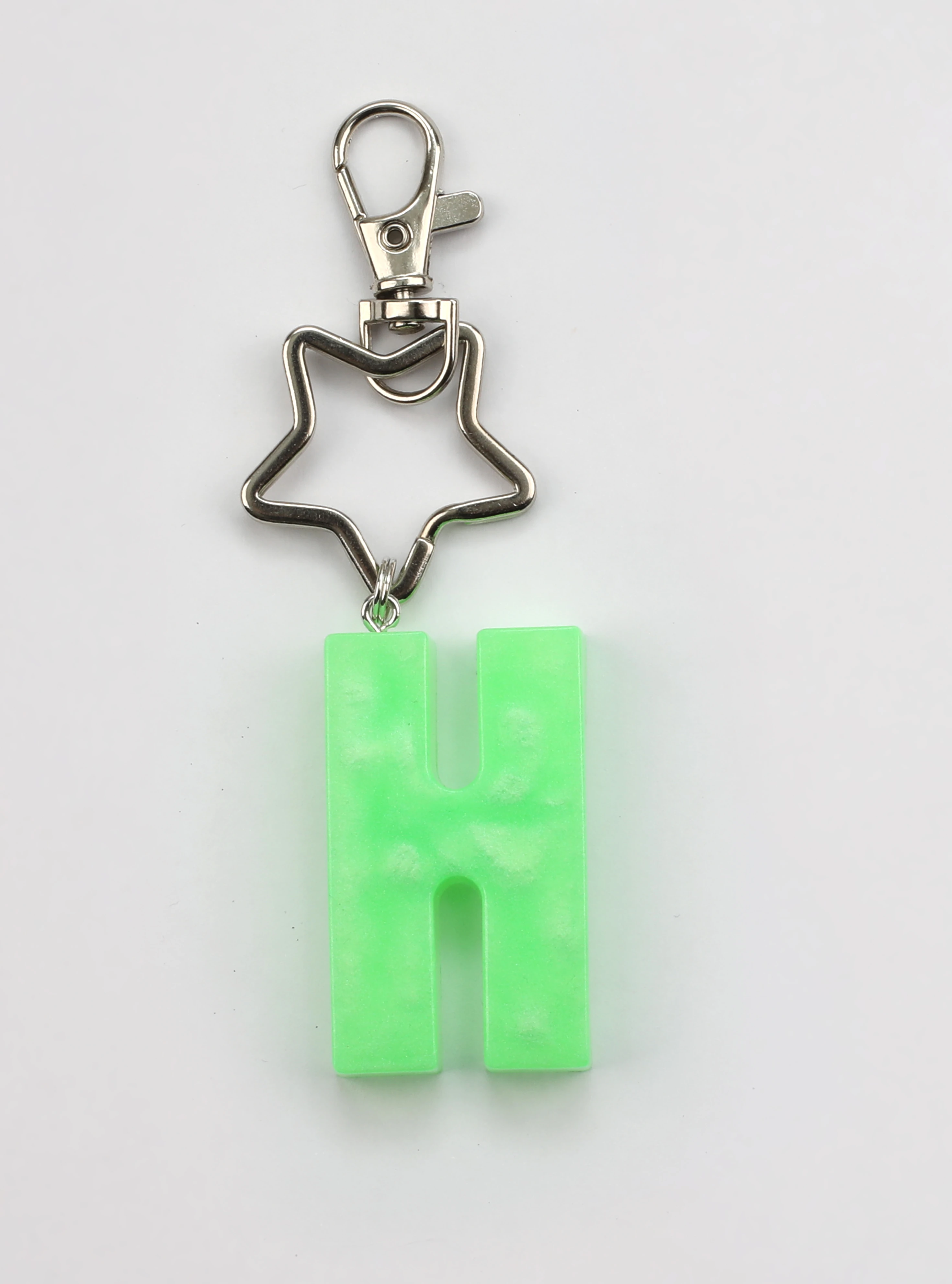 Neon Yeşil | Harf Anahtarlık Kişiye Özel Epoksi Üretim image