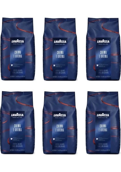 Lavazza Espresso Crema E Aroma Çekirdek Kahve 6 x 1 kg