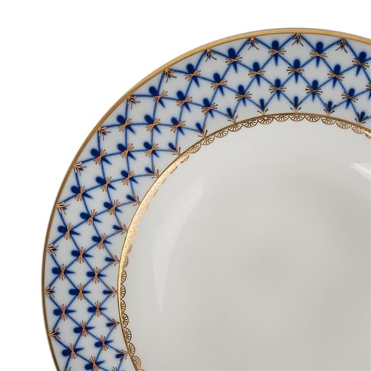 IMPERIAL PORCELAIN Cobalt Net Mavi Çukur Tabak | 22,5 cm