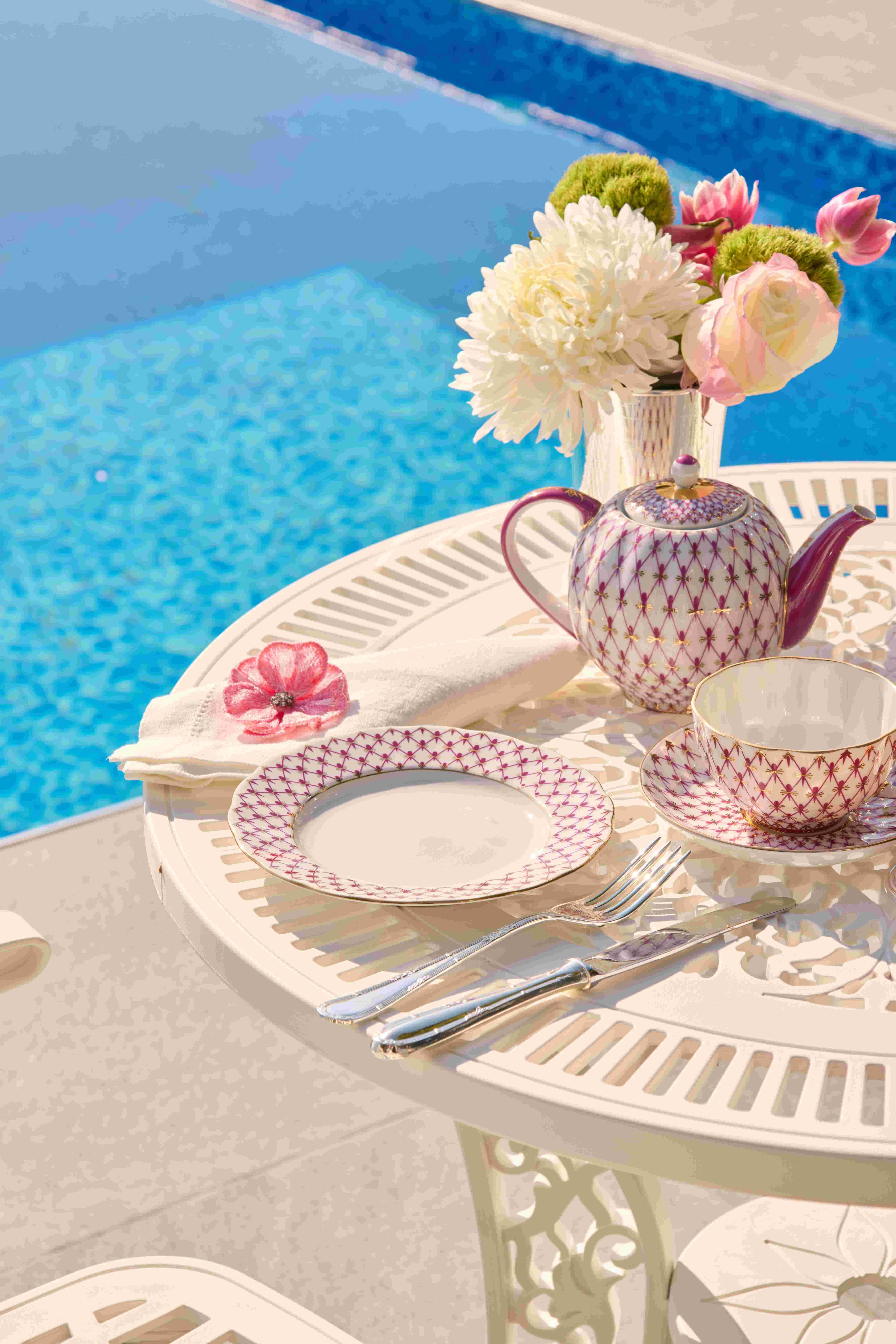 MPERIAL PORCELAIN Çaydanlık Net-blues Pembe | 600ml