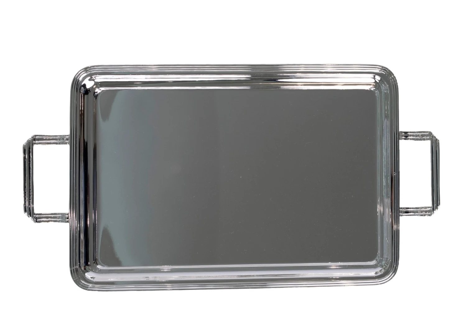 ÇUBUKLU DİKDÖRTGEN TEPSİ KULPLU